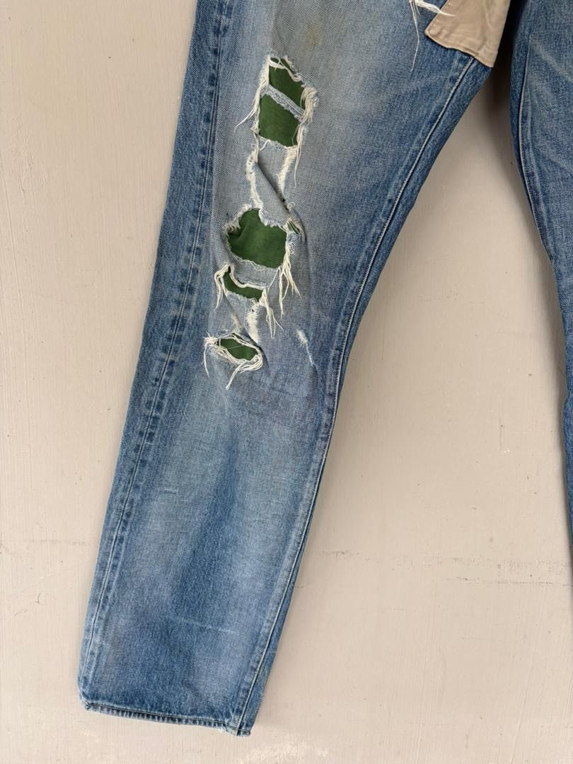 Japanese Brand VTG KuroDenim Selvedge Distressed Rare Selvedge Japan Denim Size US 34 / EU 50 - 3 Thumbnail