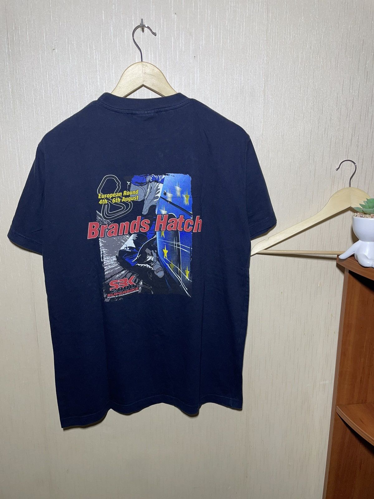 Vintage Superbike brand hatch racing vintage T shirt 90s Size US M / EU 48-50 / 2 - 2 Thumbnail