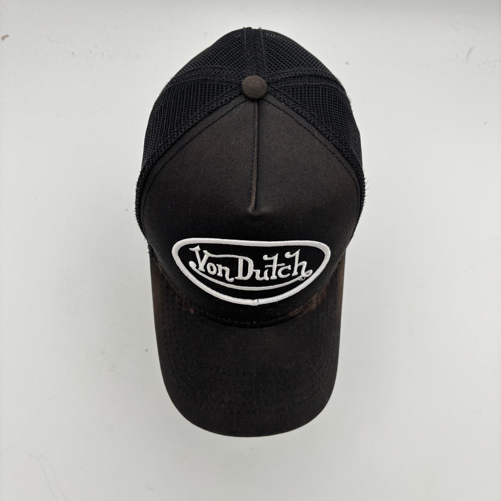 Von Dutch Von Dutch Classic Trucker Snapback Hat Y2K Grunge Biker Size ONE SIZE - 6 Thumbnail