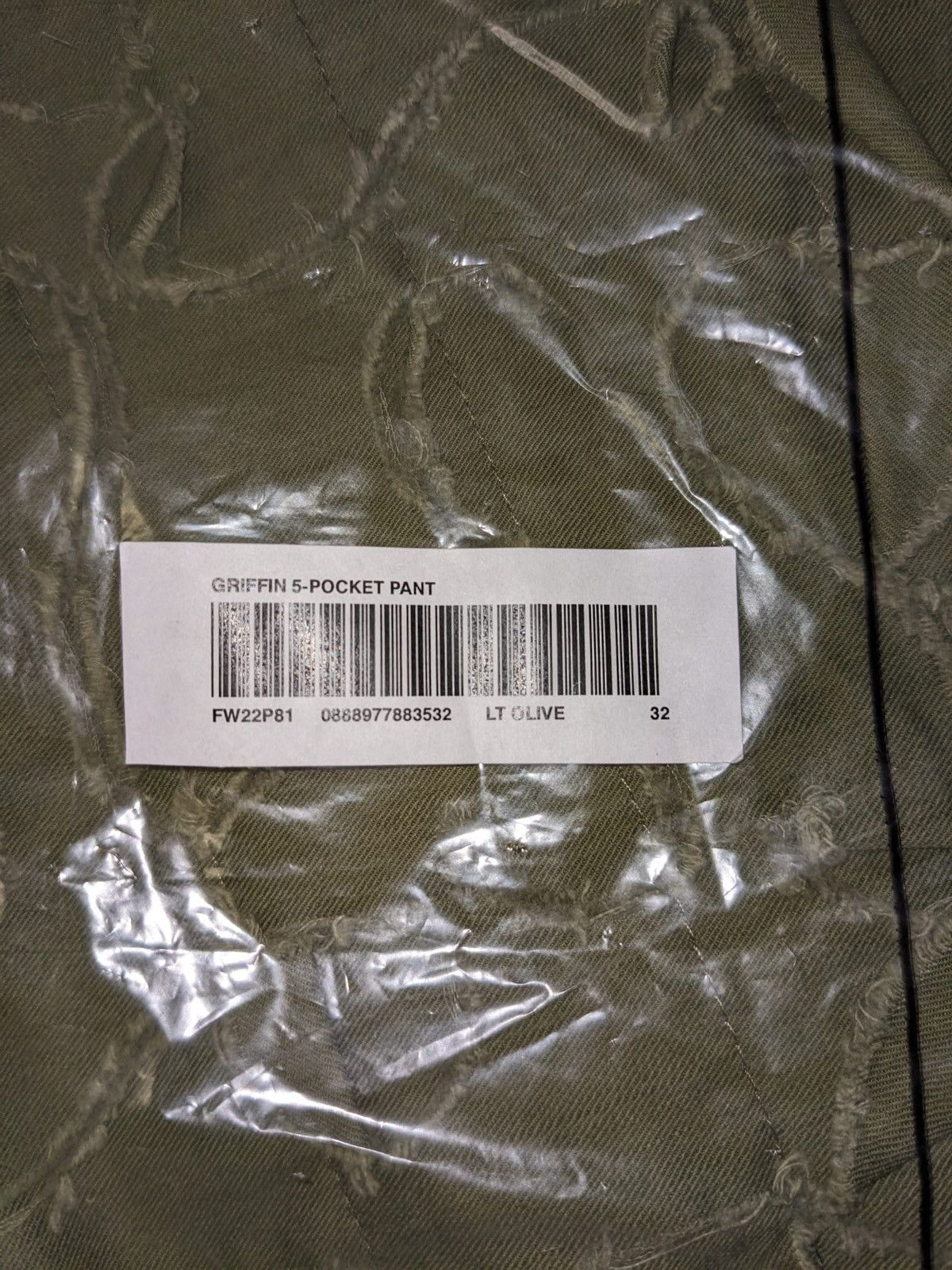 Supreme FW22 SUPREME GRIFFIN 5-POCKET JEAN OLIVE PANTS PANT SIZE 32 Size US 32 / EU 48 - 10 Thumbnail