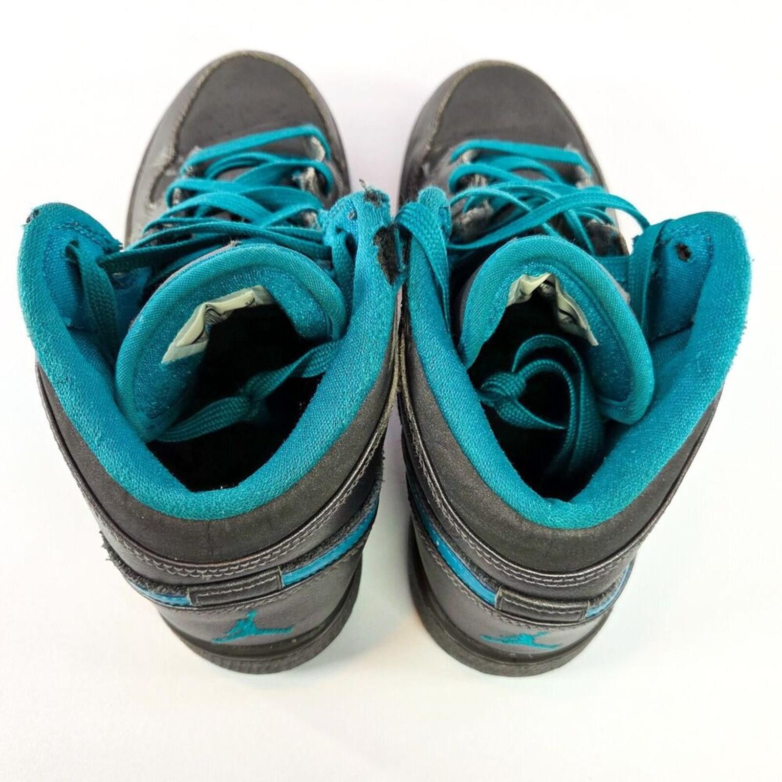 Nike Nike Air Jordan 1 Mid GG Metallic Dark Grey Teal 5.5Y / 7W Size US 5.5 / EU 38 - 5 Thumbnail