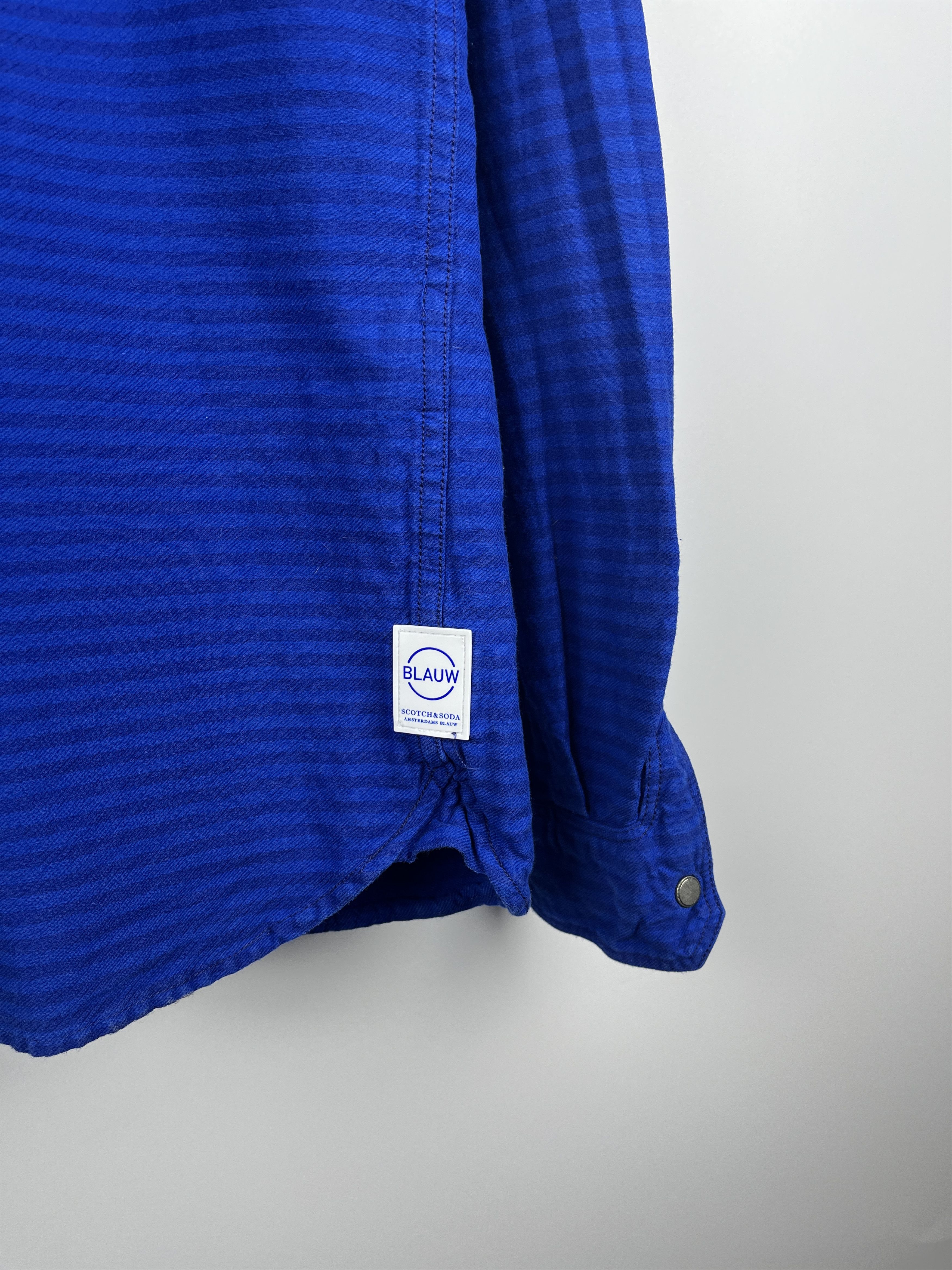 Scotch & Soda Scotch & Soda Blauw Indigo Lamplight Striped Shirt Size US L / EU 52-54 / 3 - 6 Thumbnail