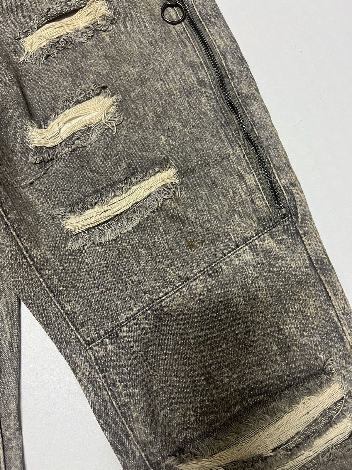 Japanese Brand DNM Collection Acid Wash Distressed Denim Size US 39 - 6 Thumbnail