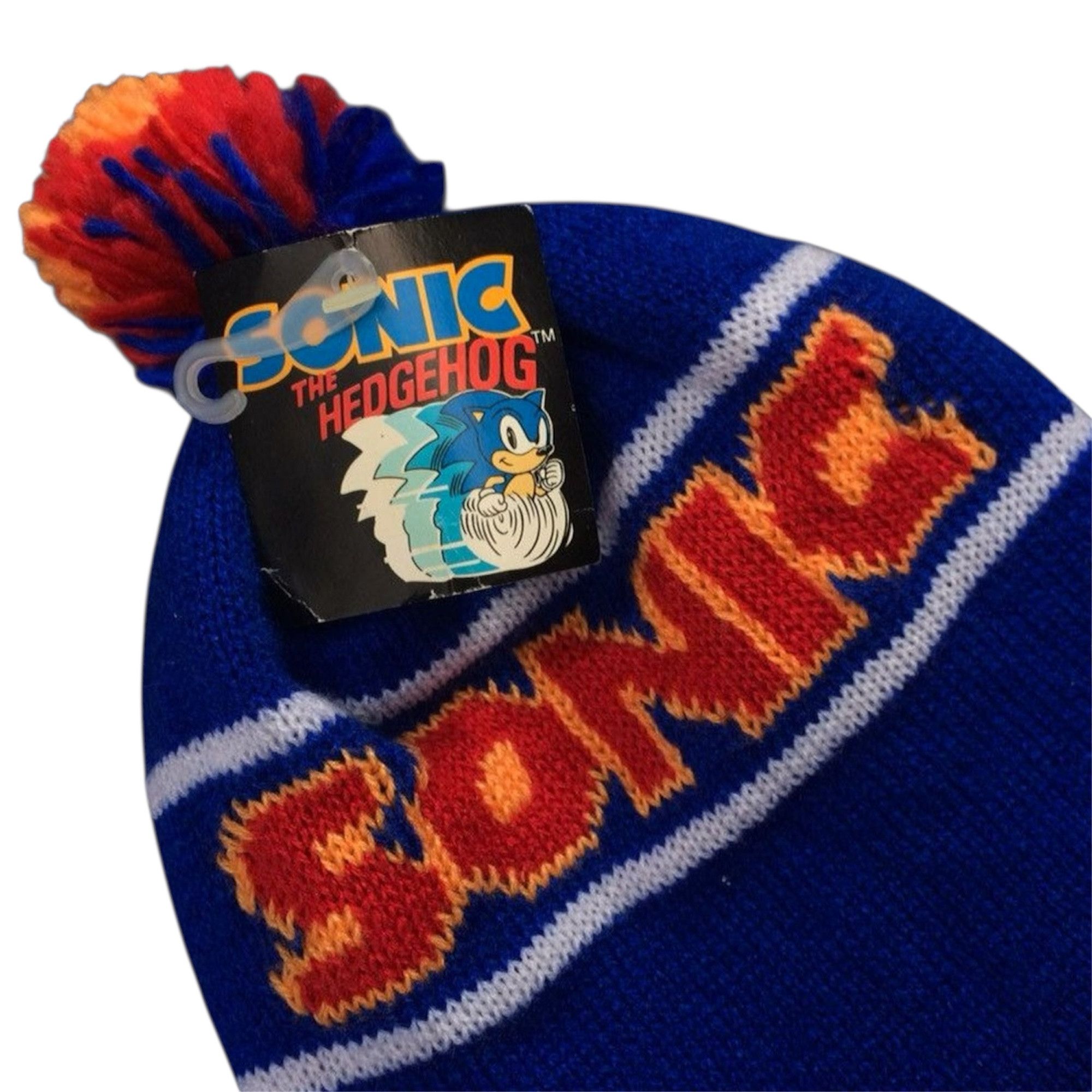 Logo 7 Vintage 90s Sonic The Hedgehog Sega Beanie Size ONE SIZE - 7 Thumbnail