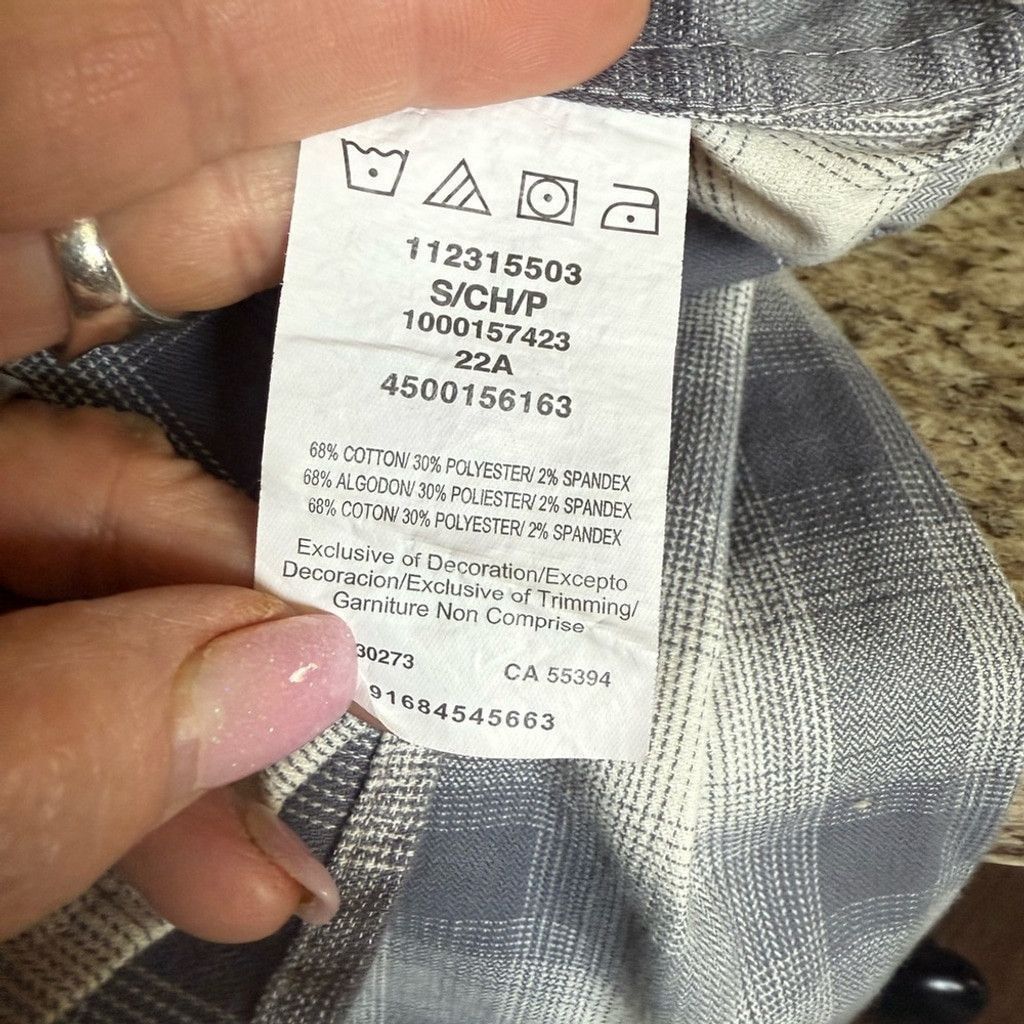 Wrangler Wrangler Purple Plaid Button Down Shirt Size XS / US 0-2 / IT 36-38 - 6 Thumbnail