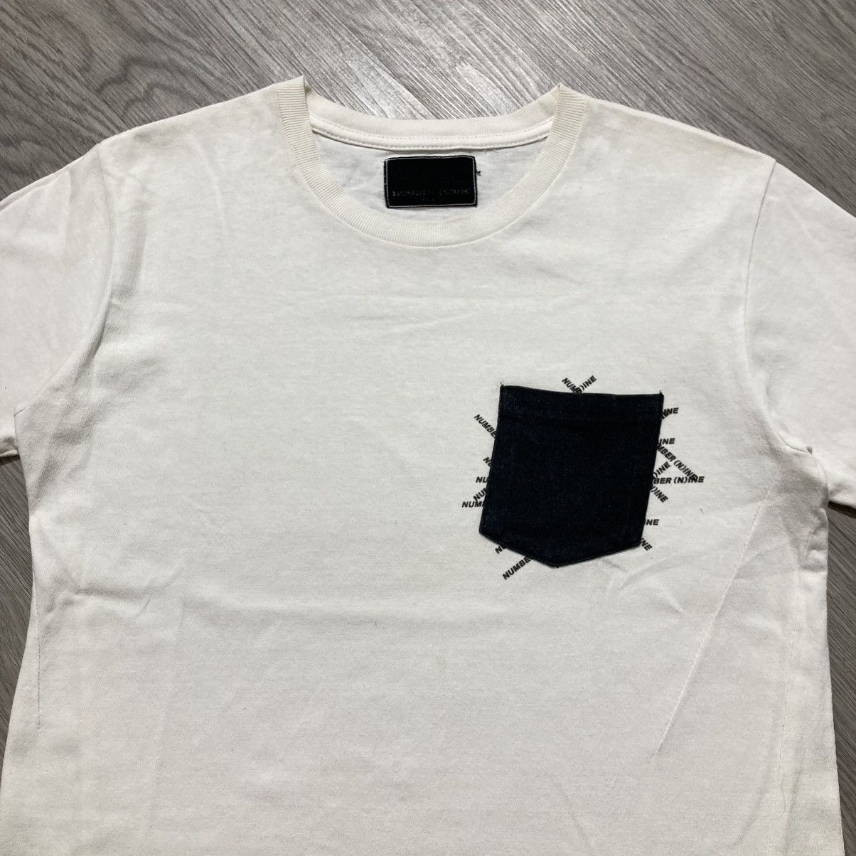Number (N)ine Number (N)ine Spellout Logo Pocket T-shirt White Size US M / EU 48-50 / 2 - 2 Thumbnail