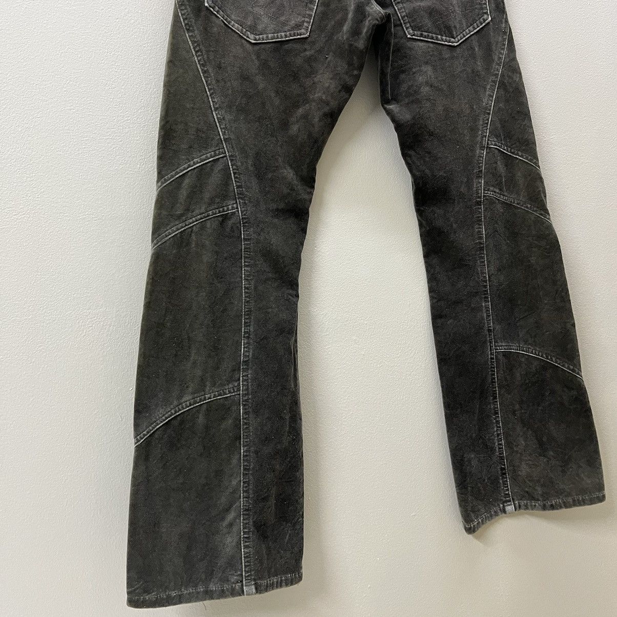 Japanese Brand Vintage Semantic Design Flare Velvet Pant Size 29" - 9 Thumbnail