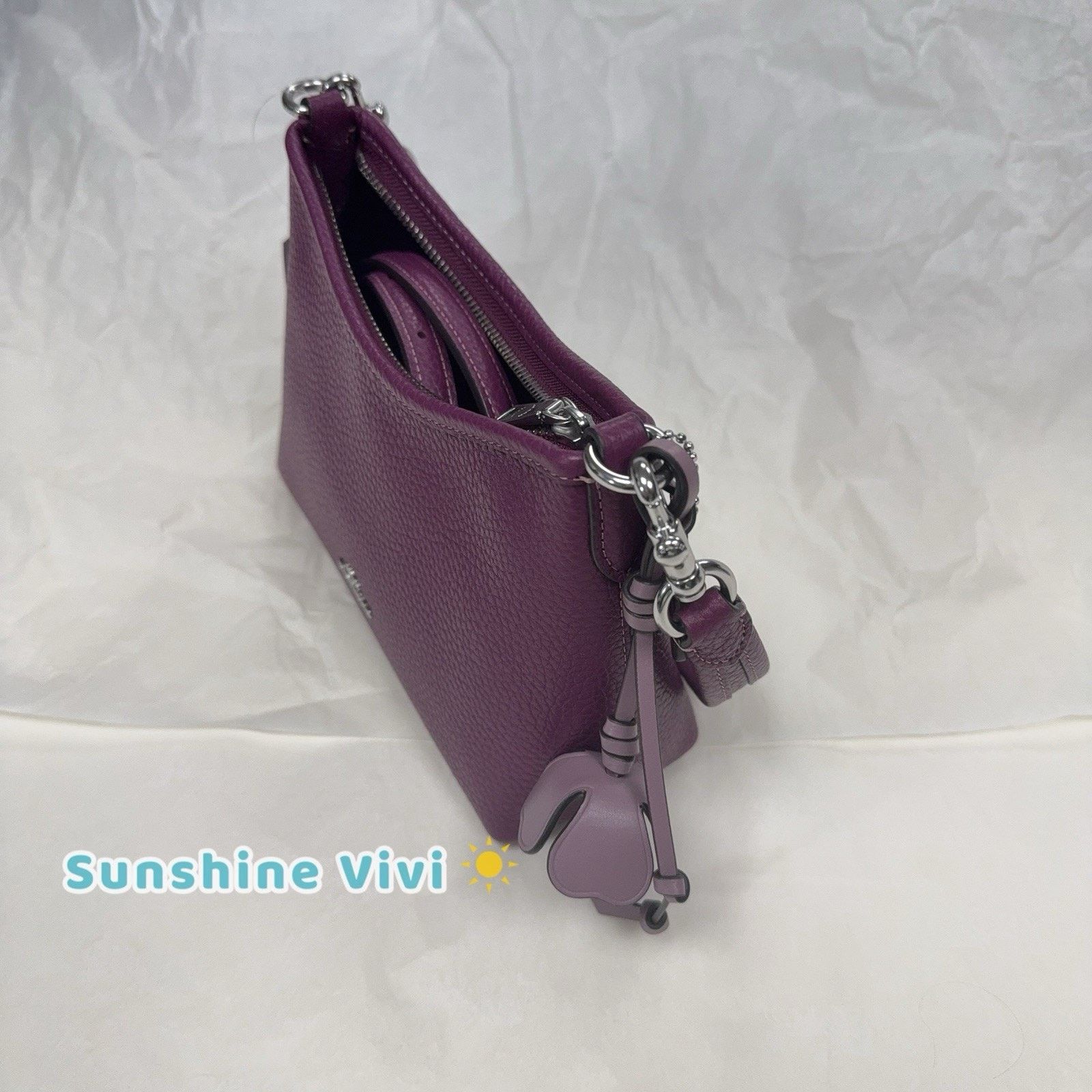 Coach NWT Coach Small Laurel Shoulder Bag Flower Charm CCF15 Size ONE SIZE - 9 Thumbnail