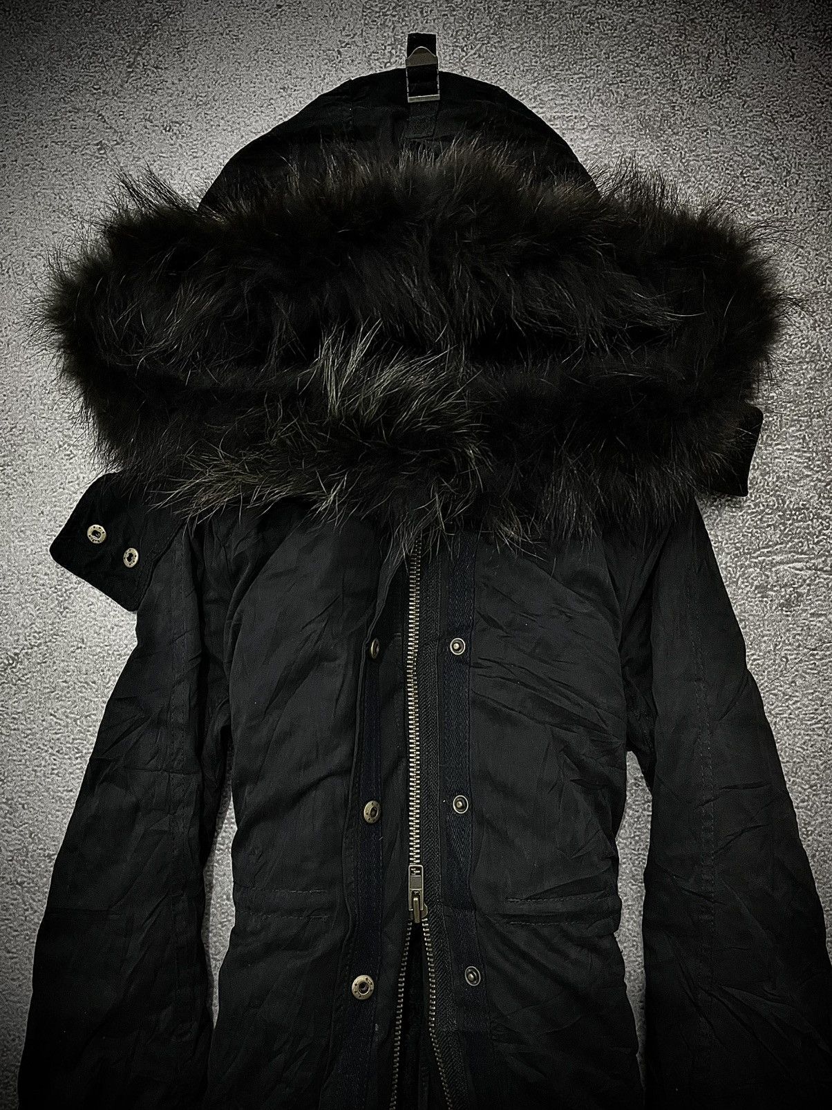 MOUSSY 2000s MOUSSY EXTREME BONDAGE SUEDE FUR JACKET LGB GOA STYLE Size US M / EU 48-50 / 2 - 4 Thumbnail
