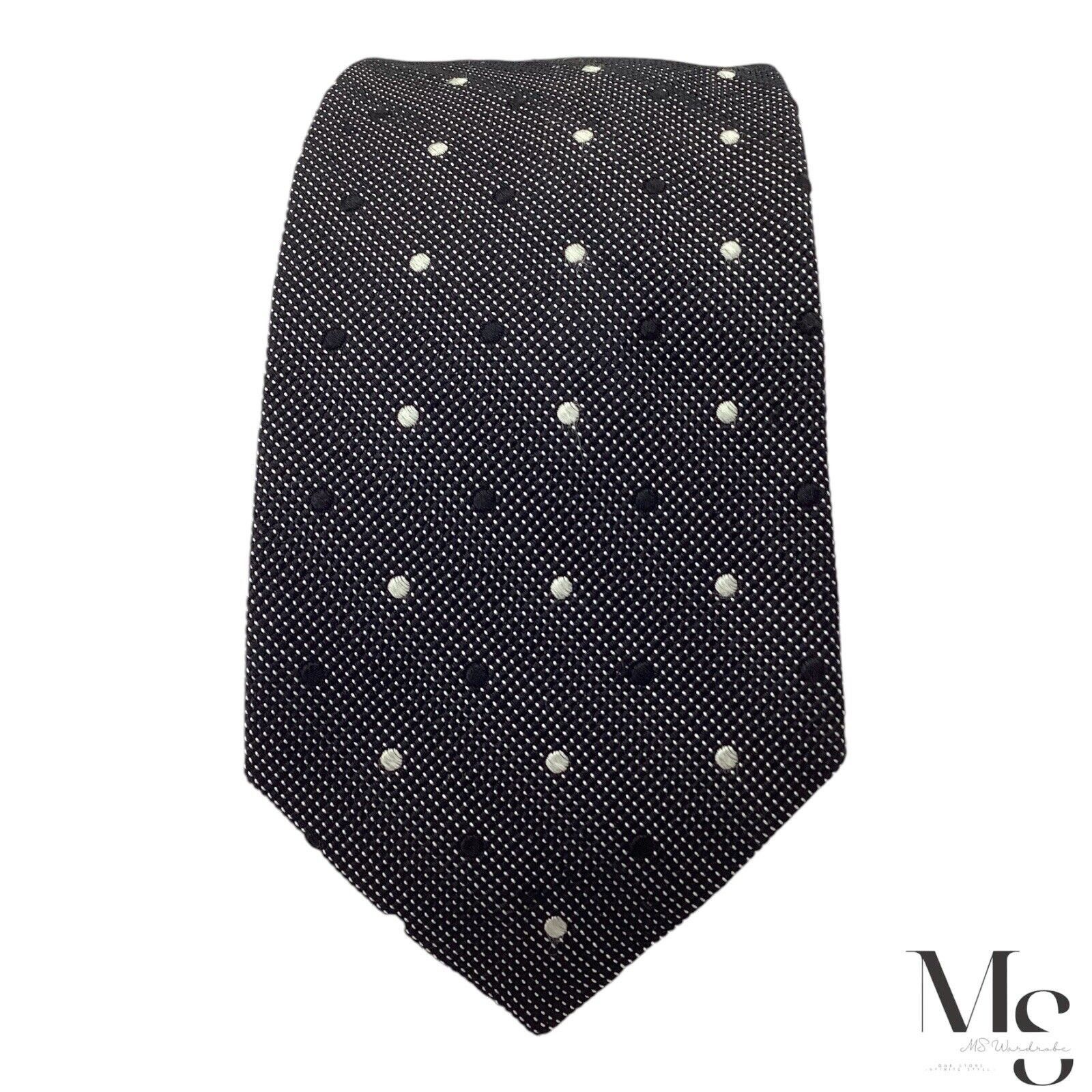 Breuer BREUER XL Gray Polka Dot Luxury Silk Tie Hand Made In Italy Size ONE SIZE - 3 Thumbnail