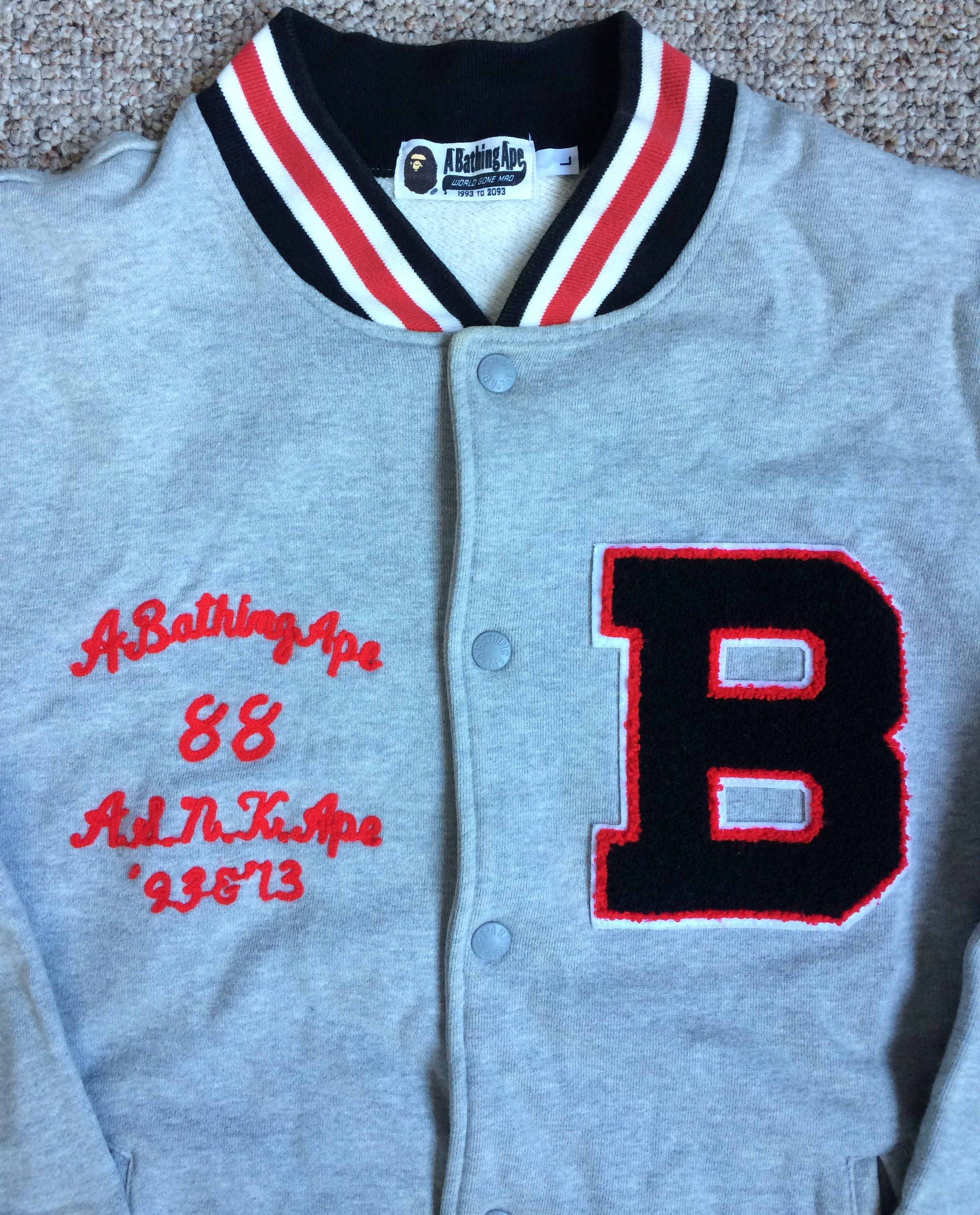 Bape F/W 2013 Bape ASNKA Varsity Jacket Size US L / EU 52-54 / 3 - 2 Thumbnail