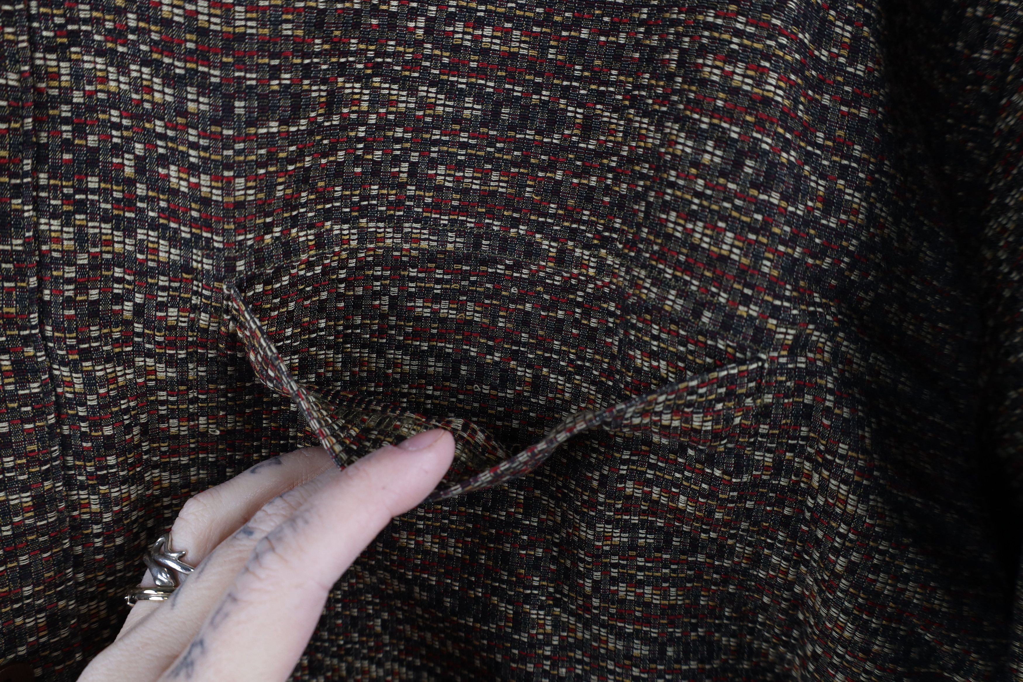 Vintage Vintage 90s Streetwear Jacquard Collared Button Down Shirt Size US XL / EU 56 / 4 - 4 Thumbnail