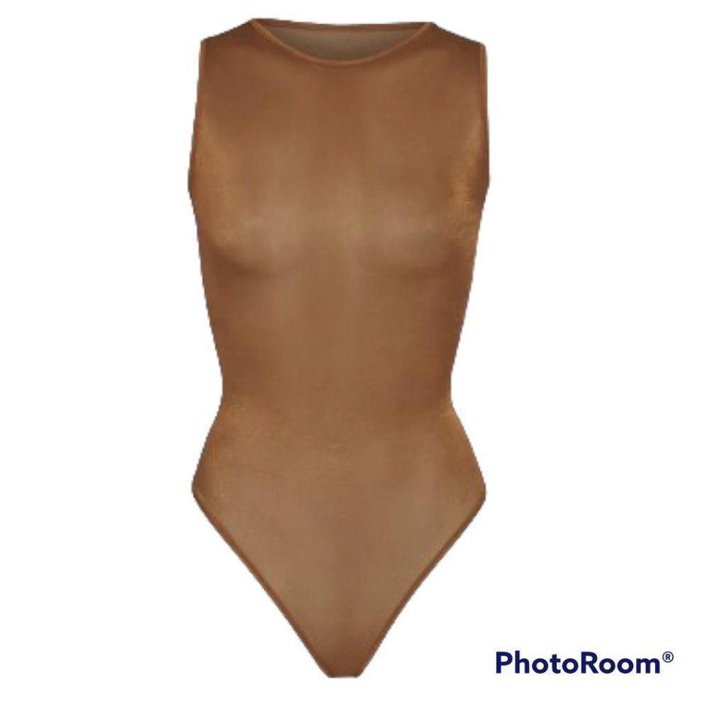 Designer Ct1174 Skims Nwt Shimmer Thpng Crewneck Bodysuit-Jasper 3x Size 3XL / US 20-22 - 1 Preview