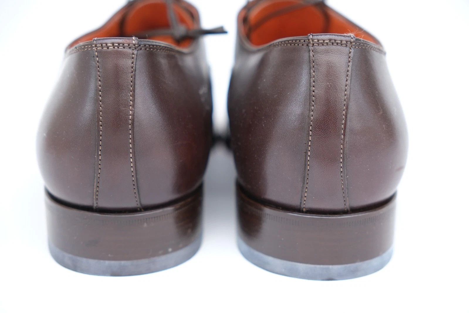 Santoni Santoni Brown Leather Oxford Shoes Brown EU 45 UK 11 US 12 Size US 12 / EU 45 - 4 Thumbnail
