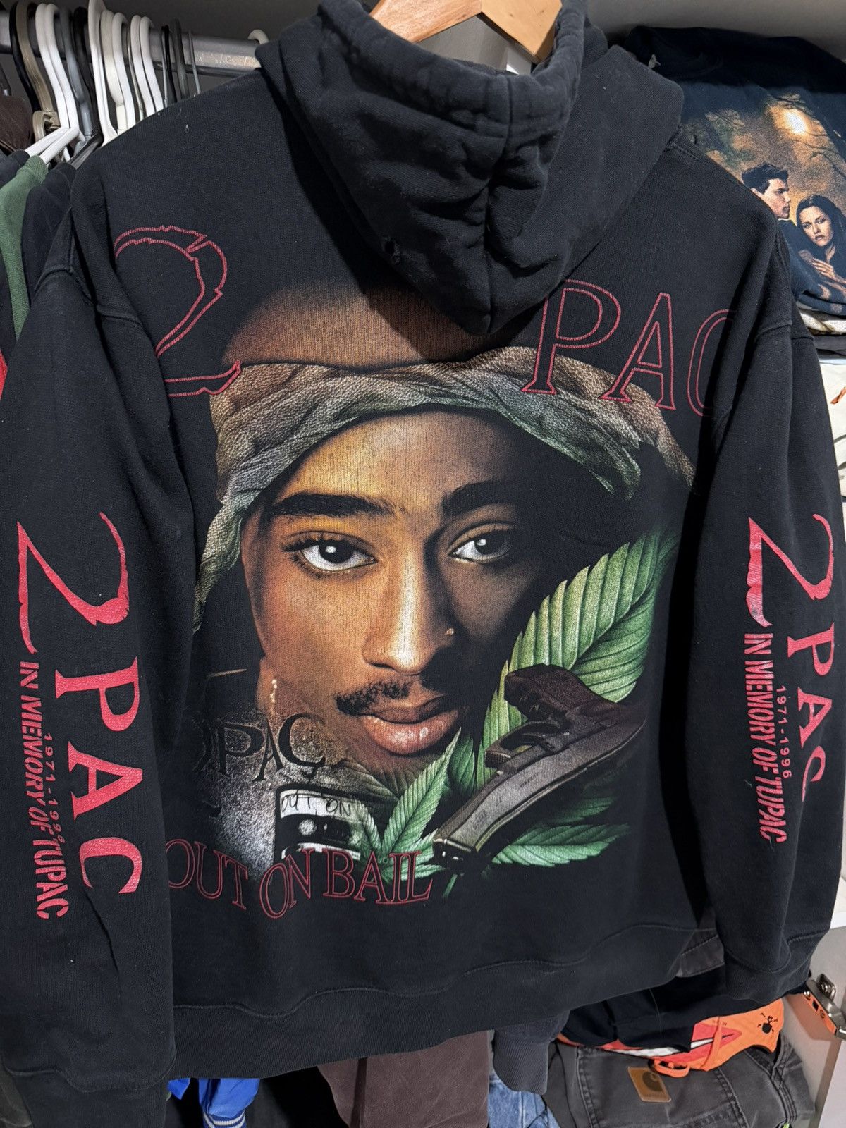 Vintage 2Pac Hoodie Vintage Memory 1971-1996 Size US M / EU 48-50 / 2 - 2 Thumbnail