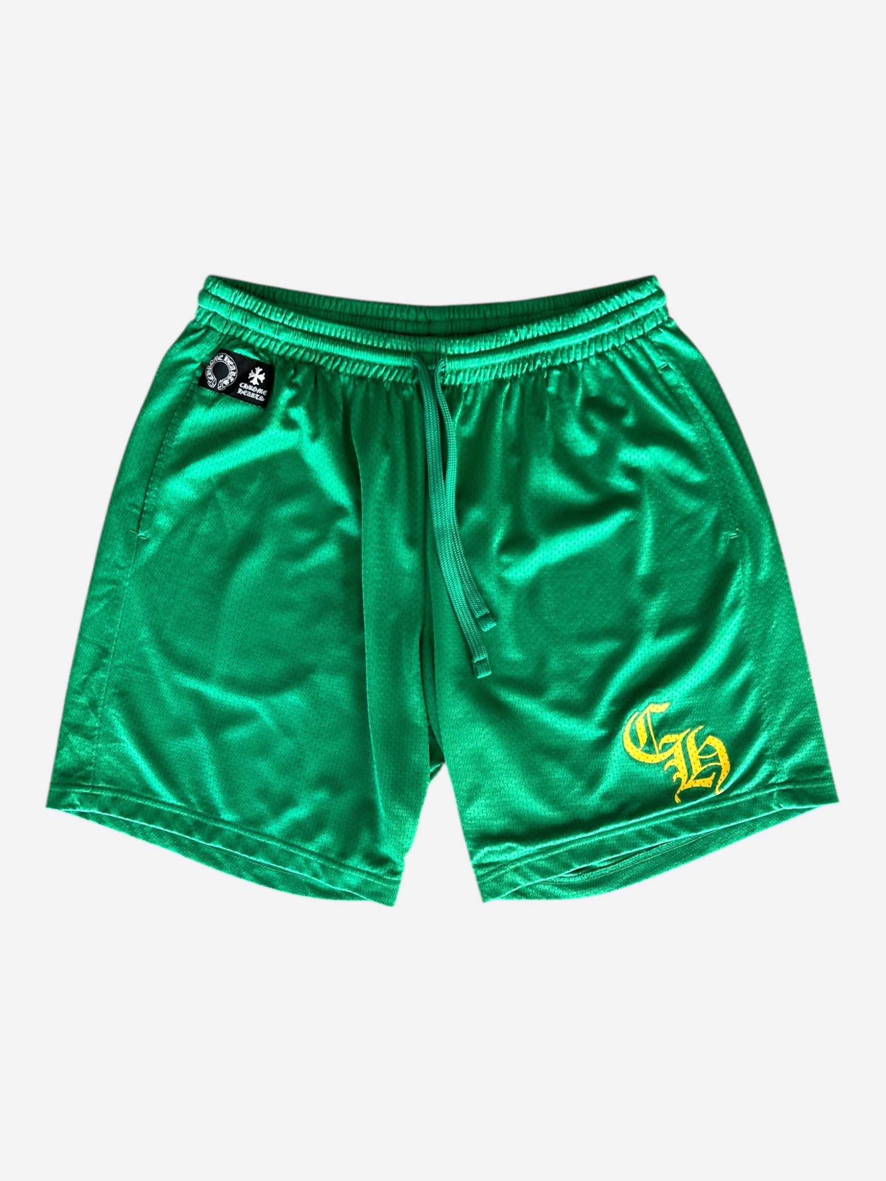 Chrome Hearts CHROME HEARTS MESH JERSEY SHORTS GREEN | Grailed