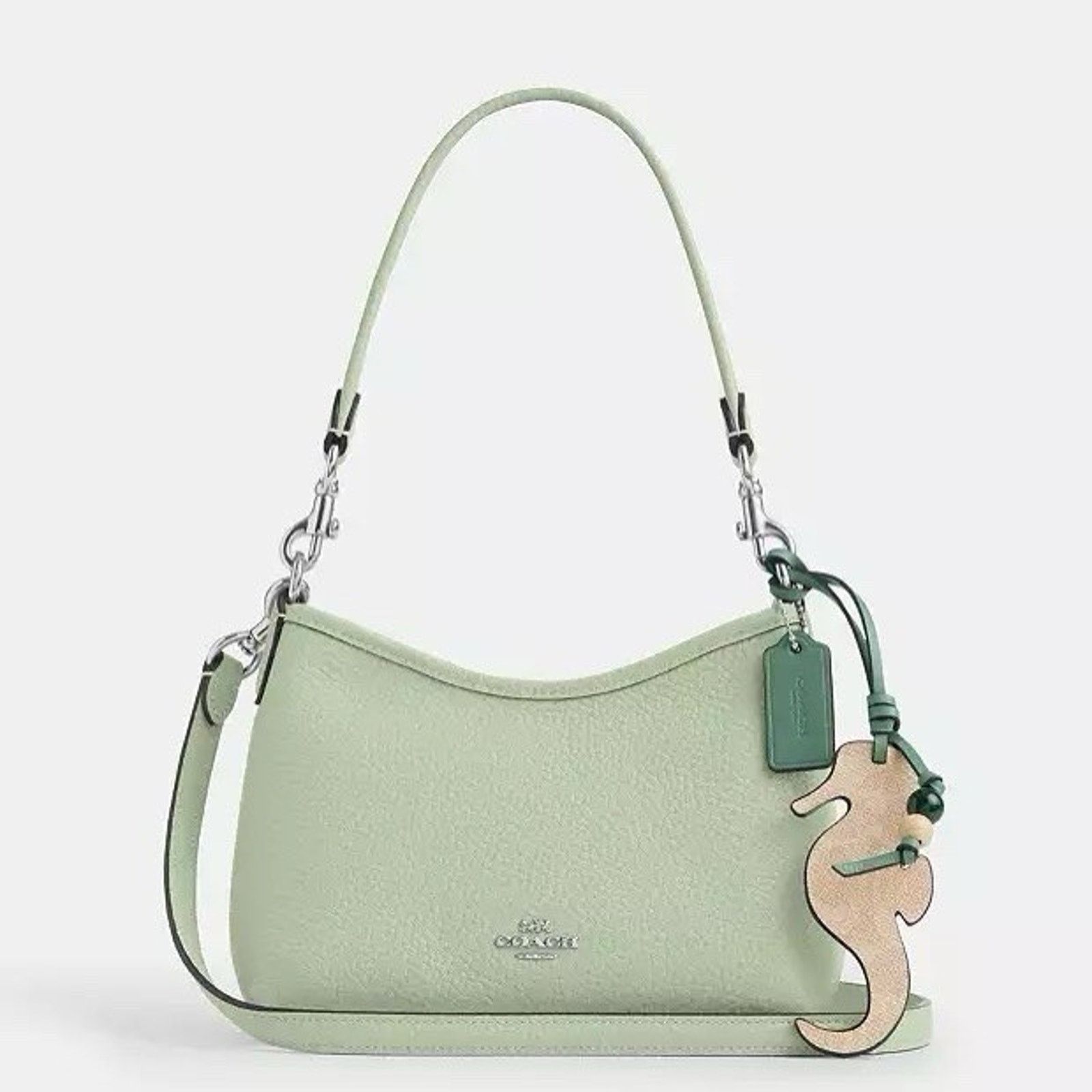 Coach NWT COACH Laurel Small Shoulder Bag Seahorse CBI04 Pistachio Size ONE SIZE - 5 Thumbnail