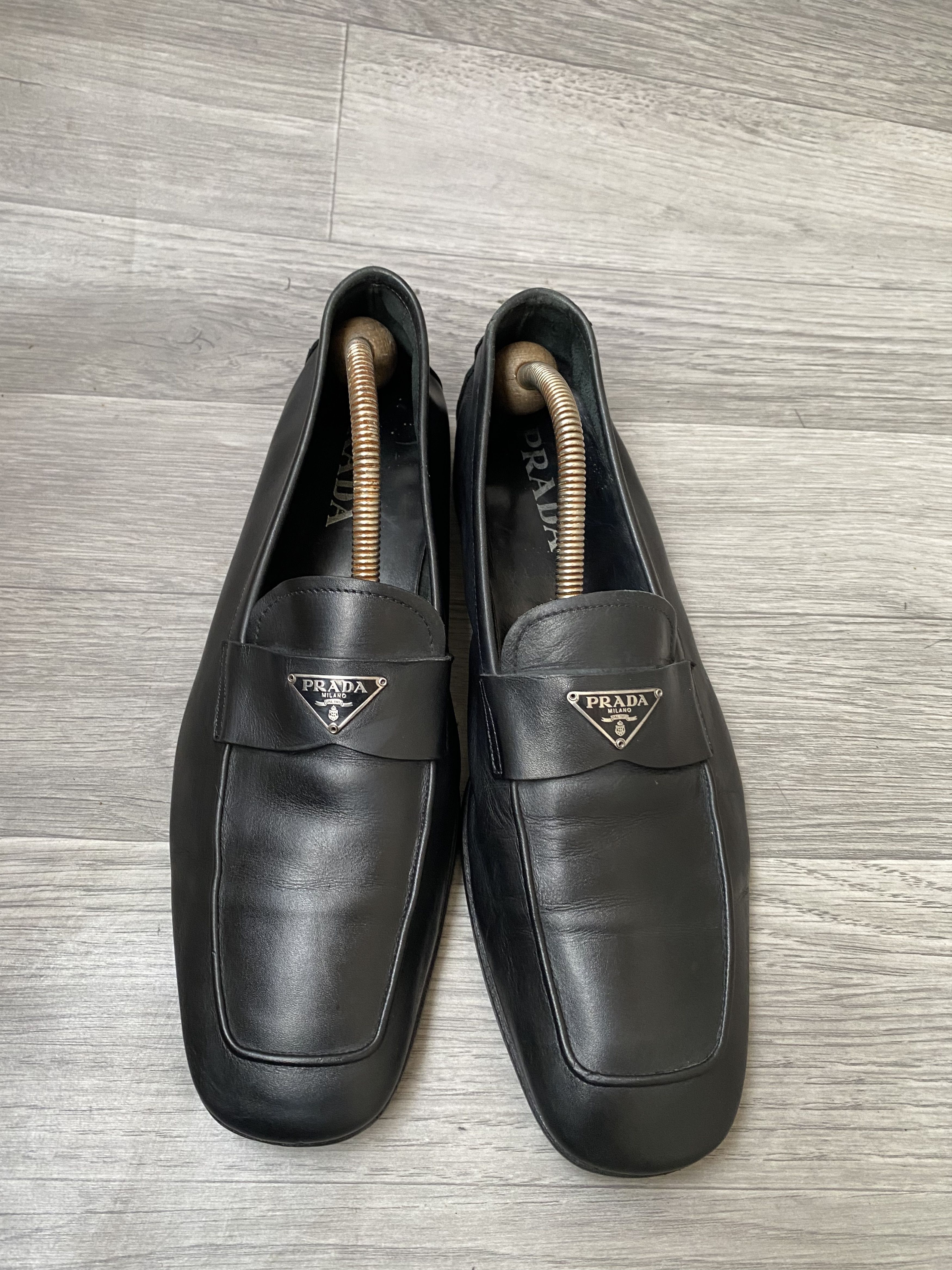 Prada Prada logo casual slip on penny loafers Size US 8 / EU 41 - 9 Thumbnail