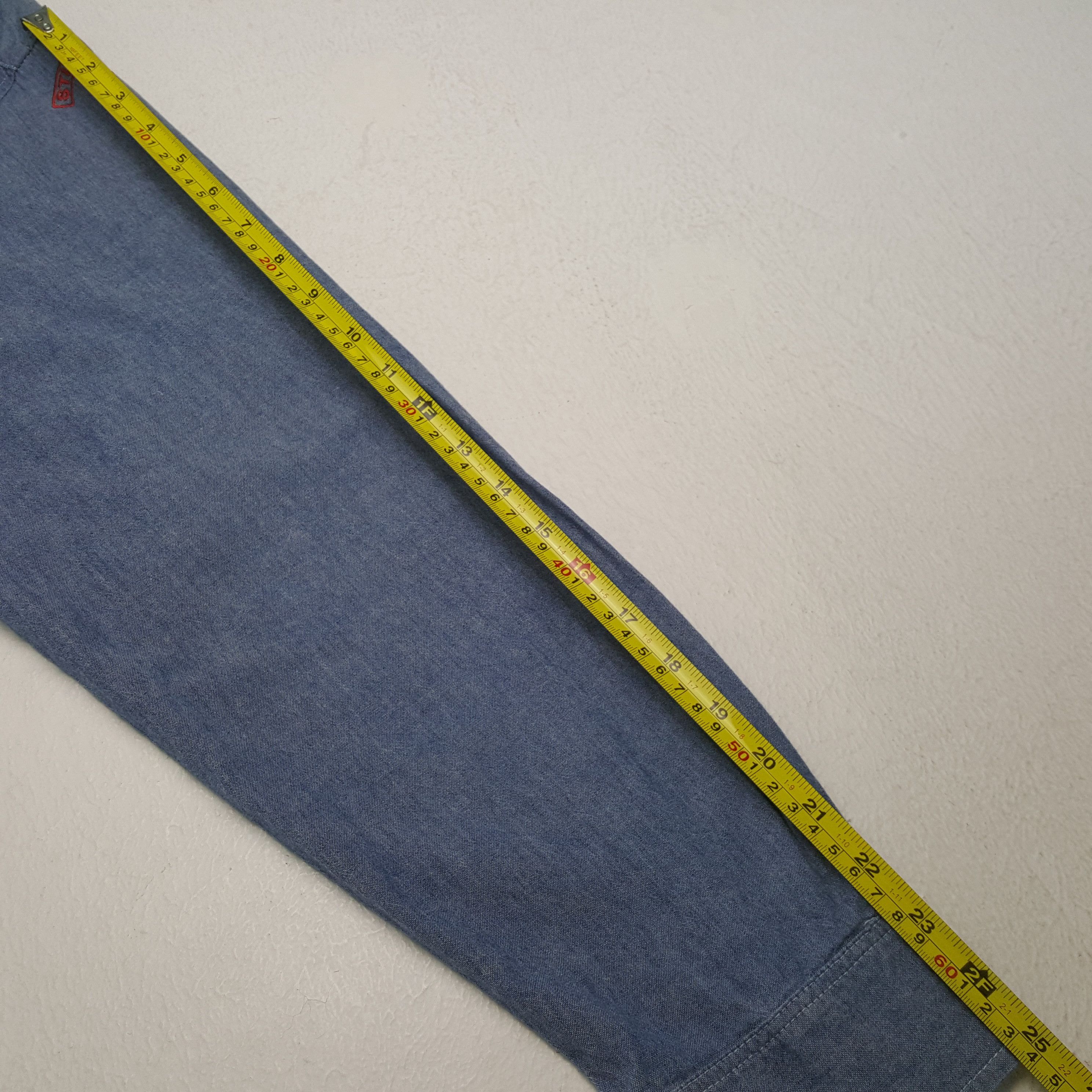 Stussy × Vintage Vintage STUSSY Streetwear Skateboard Denim Polos C294N24 Size US XL / EU 56 / 4 - 8 Thumbnail