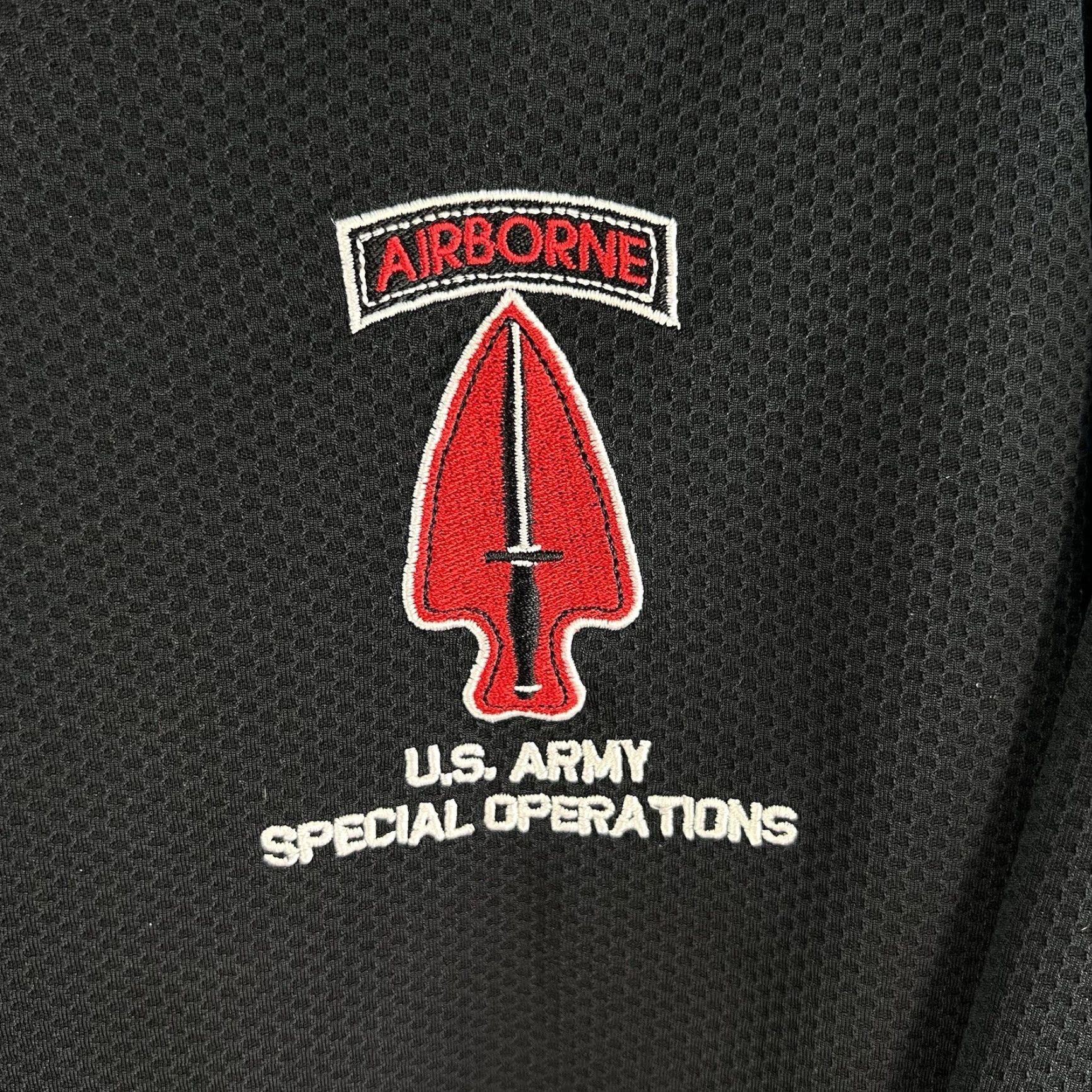 Vintage Airborn US Army Special Ops 1/4 Zip Activewear Sweatshirt Mens Size L Black Size US L / EU 52-54 / 3 - 2 Thumbnail