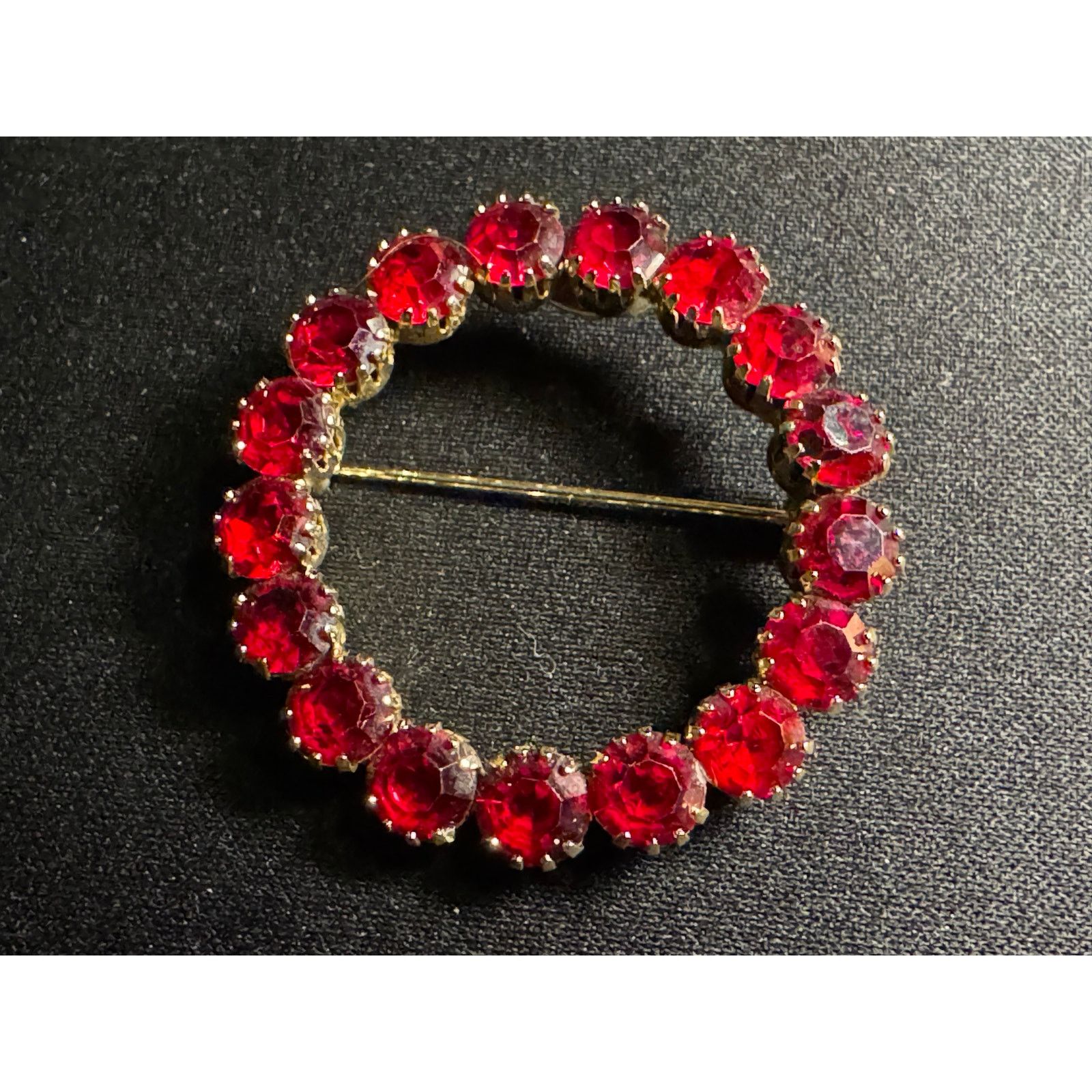 Other Vintage St Labre Red Rhinestone Brooch Size ONE SIZE - 1 Thumbnail