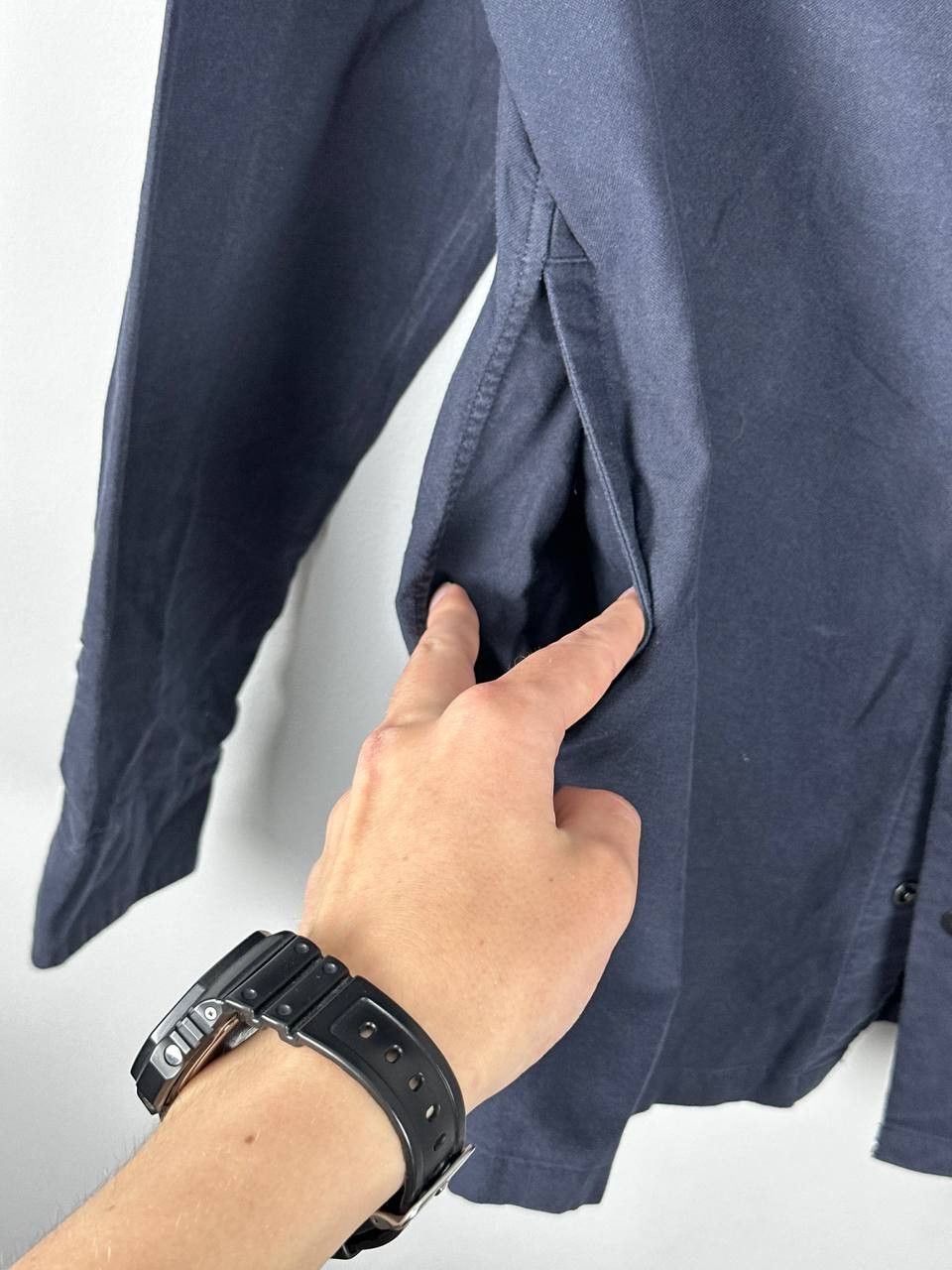 Allsaints Allsaints Casual Navy Cotton Overshirt Jacket Size US M / EU 48-50 / 2 - 7 Thumbnail