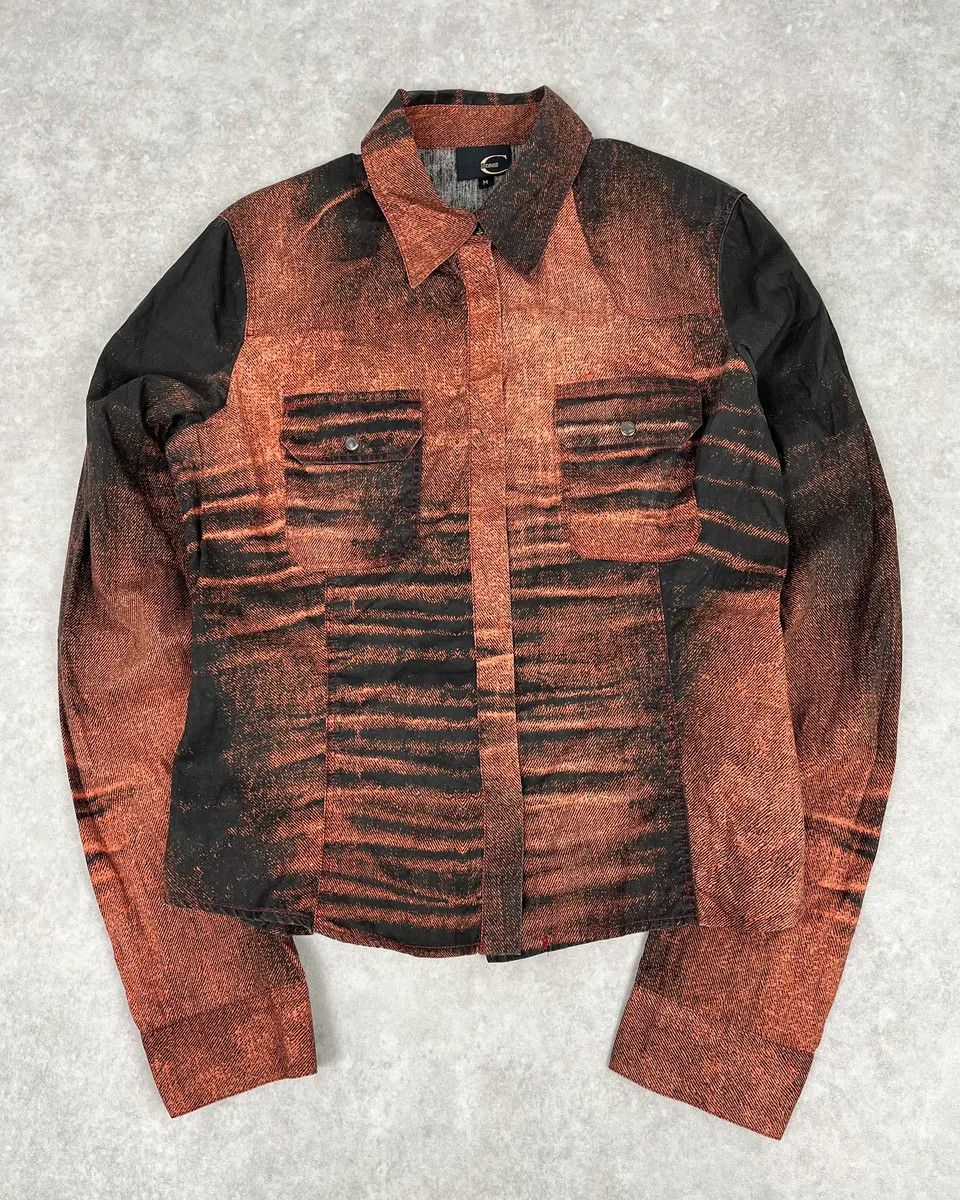 Roberto Cavalli SS2004 Cavalli Sunset Copper Overprint Shirt Size US M / EU 48-50 / 2 - 4 Thumbnail
