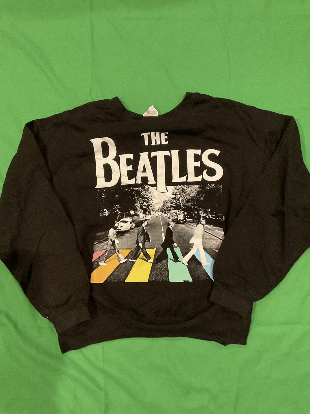 Band Tees × Vintage Vintage The Beatles black crewneck Size US S / EU 44-46 / 1 - 1 Thumbnail
