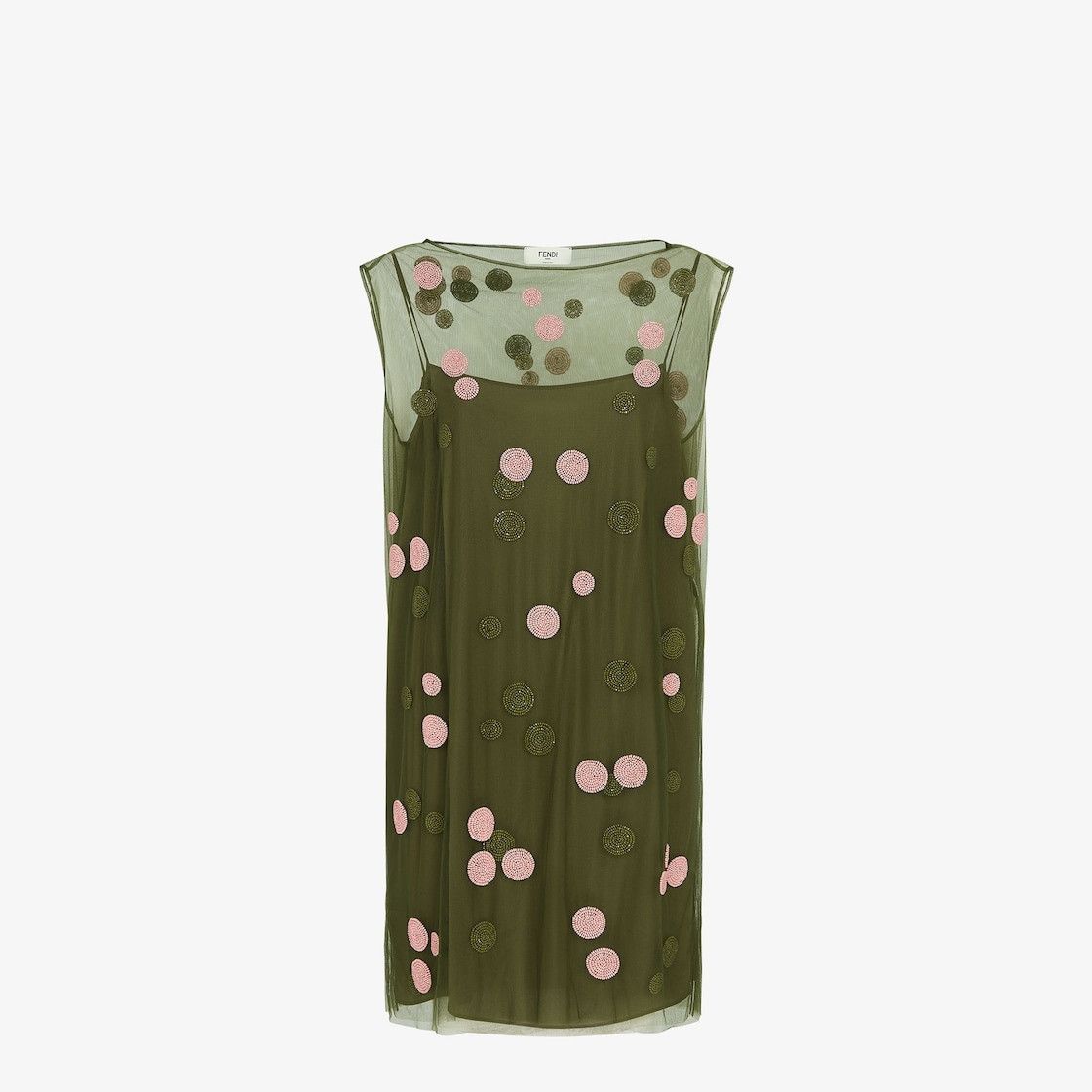 Fendi o1s1wg110925 Dress in Dark Green Size XL / US 12-14 / IT 48-50 - 1 Thumbnail