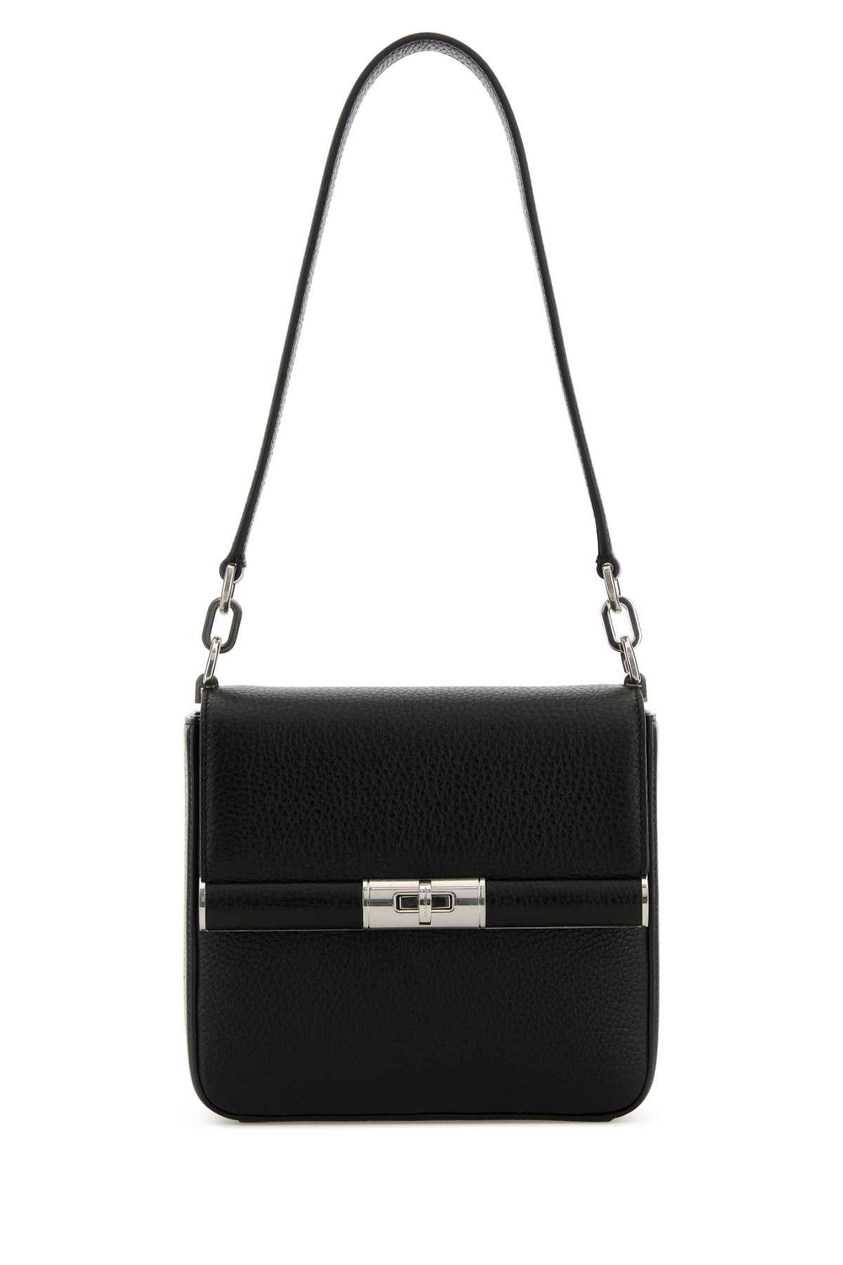 Dolce & Gabbana Black Leather Marlene Shoulder Bag Size ONE SIZE - 1 Thumbnail