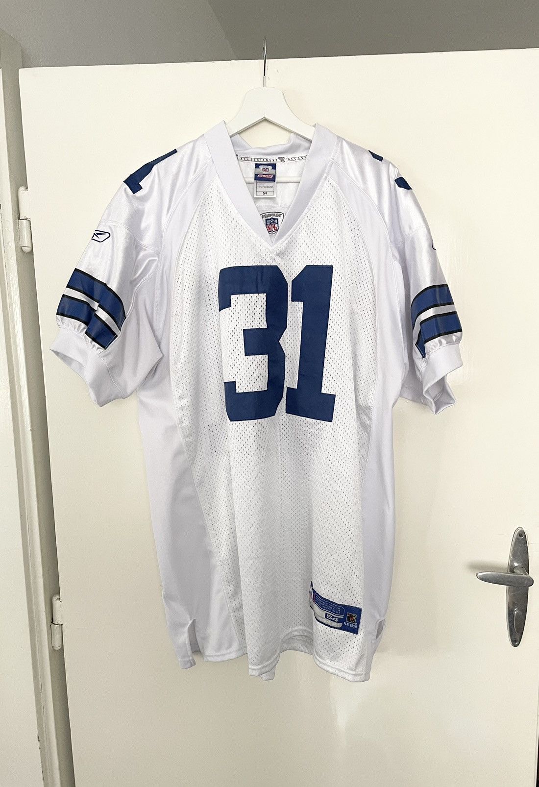 image of Roy Williams 31 Vintage Reebok Cowboys Nfl Jersey in White, Men's (Size Large)
