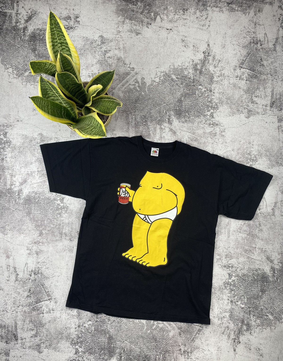 The Simpsons Vintage Simpson Beer Duff Fruit Of The Loom Rare Humor Merch Size US XL / EU 56 / 4 - 1 Thumbnail