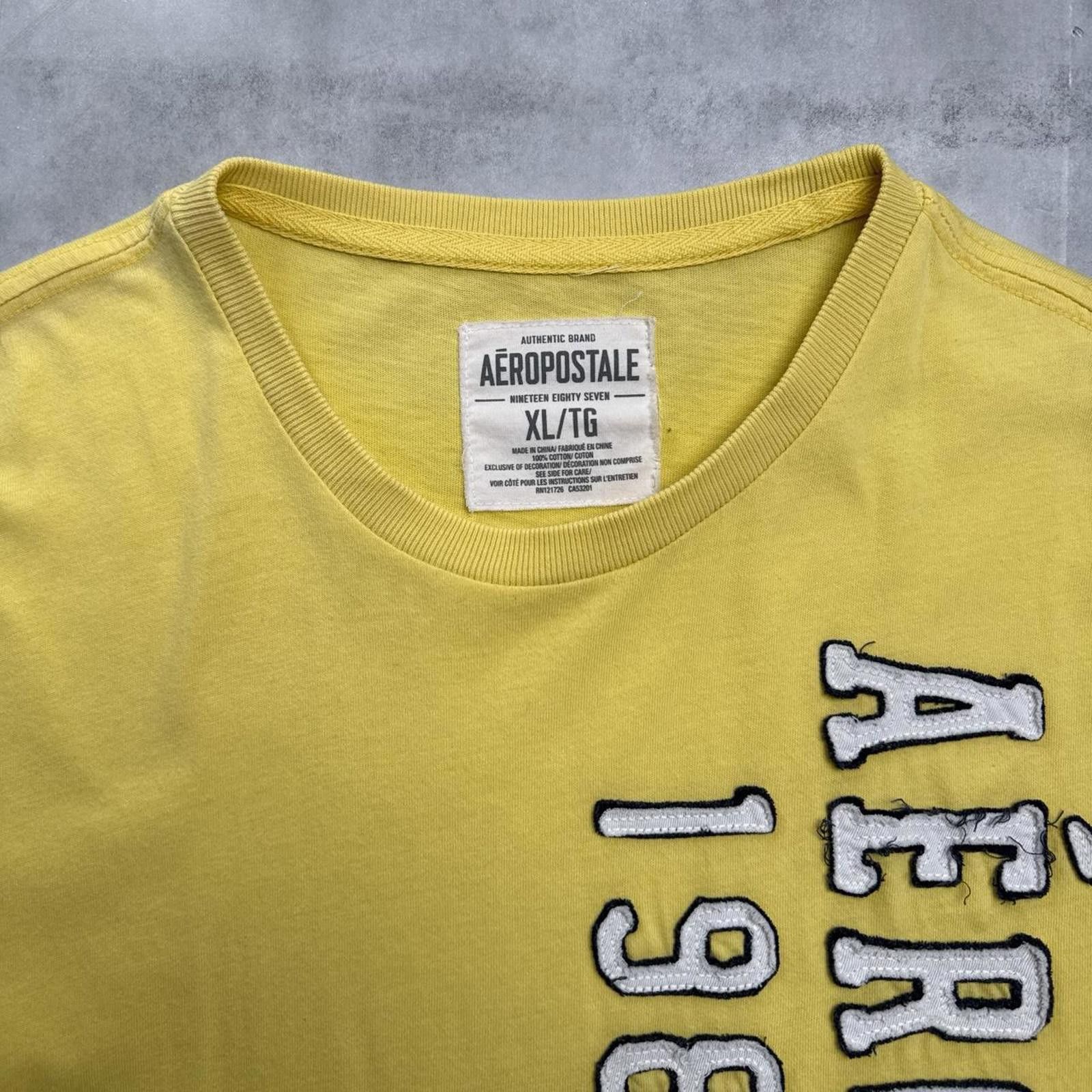 Aeropostale Y2K Aeropostale 00s Yellow T shirt Size US XL / EU 56 / 4 - 3 Thumbnail