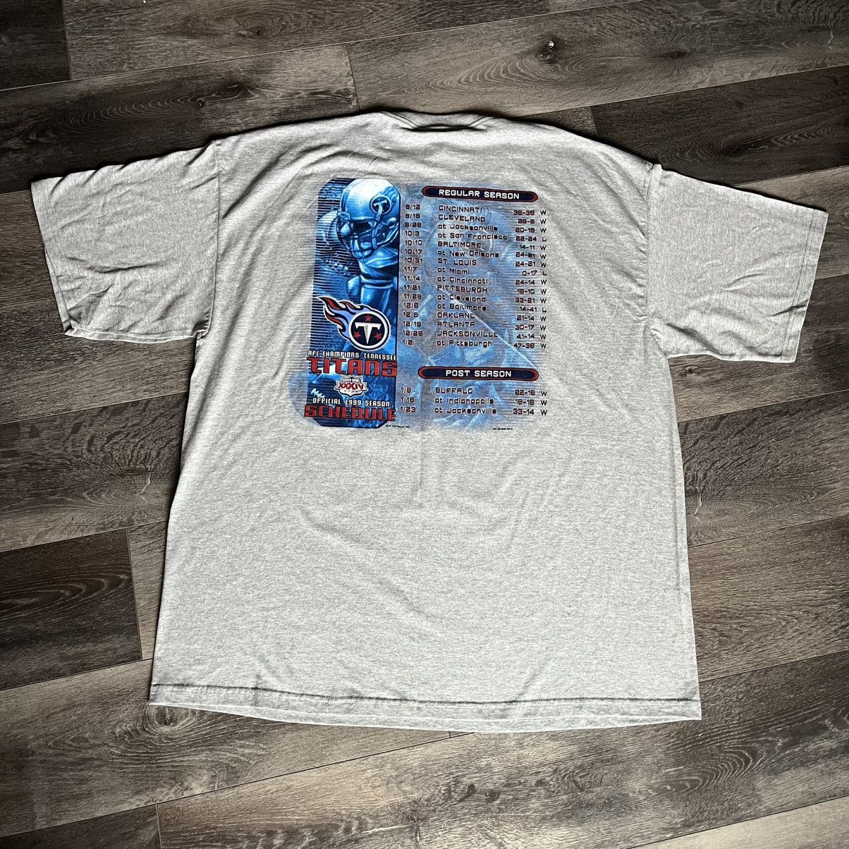 NFL New Vintage 1999 NFL Tennessee Titans AFC Champions T Shirt Size US XXL / EU 58 / 5 - 2 Thumbnail