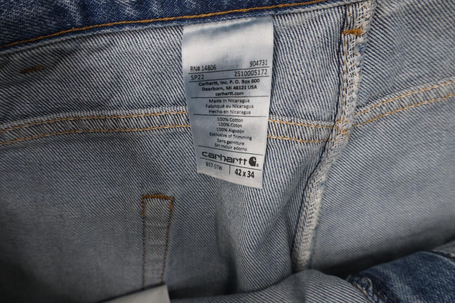 Carhartt Deadstock Vintage Y2K Carhartt Fit Tapered Leg Denim Jeans Size US 42 / EU 58 - 8 Thumbnail