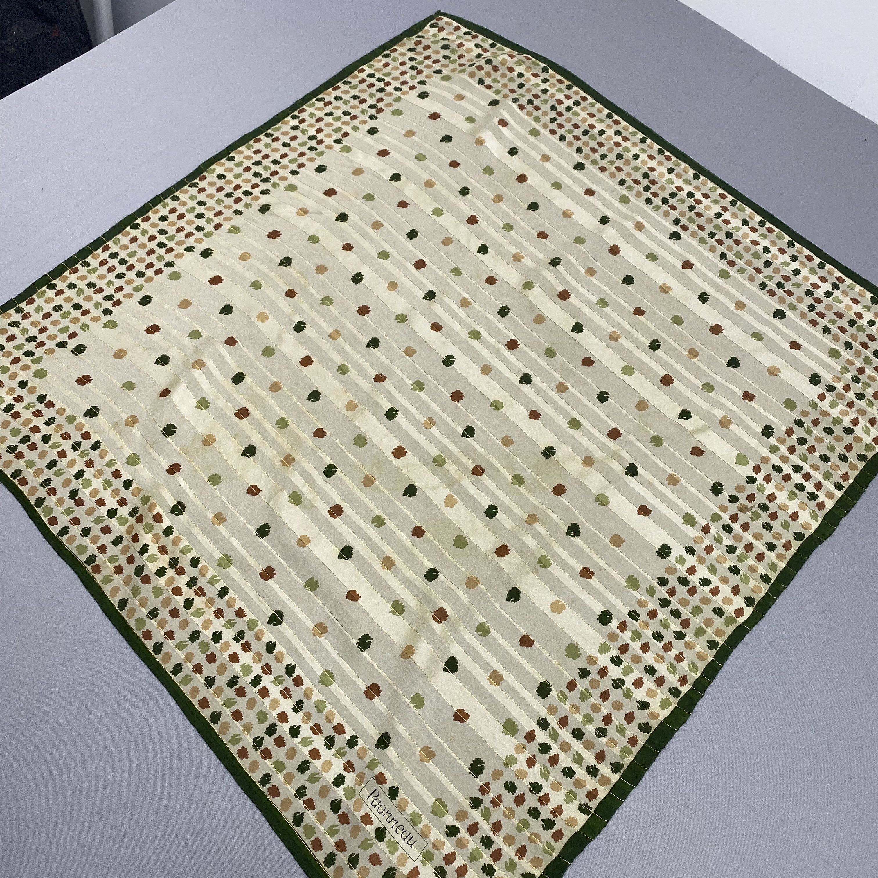 Japanese Brand Vintage Paonneau SILK Scarf Twill Stole Wraps Scarves Size ONE SIZE - 4 Thumbnail