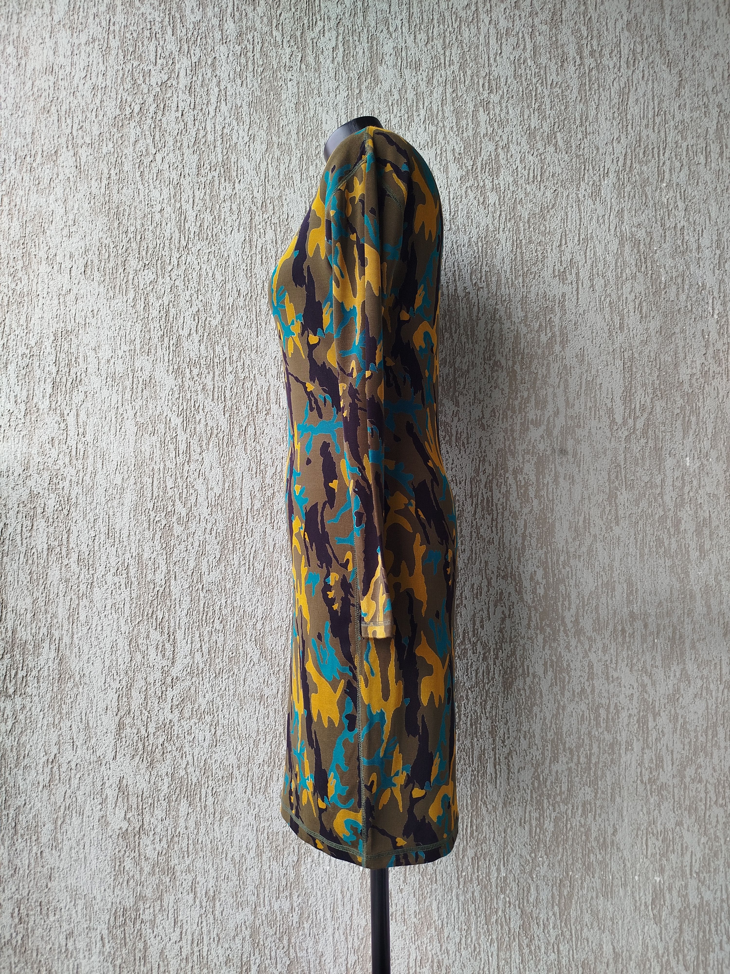 Jean Paul Gaultier Gaultier Junior Dress Camouflage Ribbed Vintage 90s Size M / US 6-8 / IT 42-44 - 9 Thumbnail