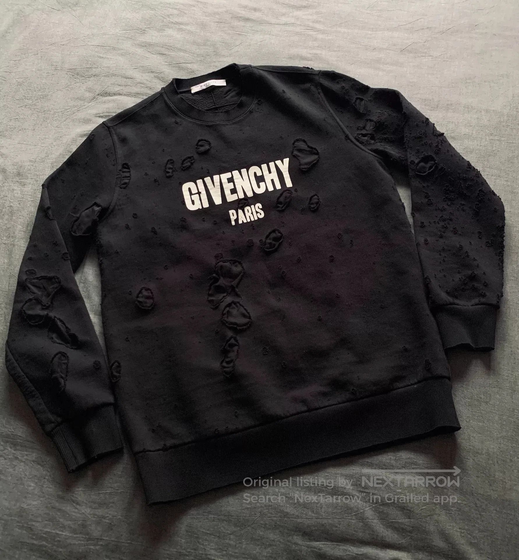 Givenchy Givenchy Double Layer Distressed Sweatshirt. Size US M / EU 48-50 / 2 - 1 Thumbnail