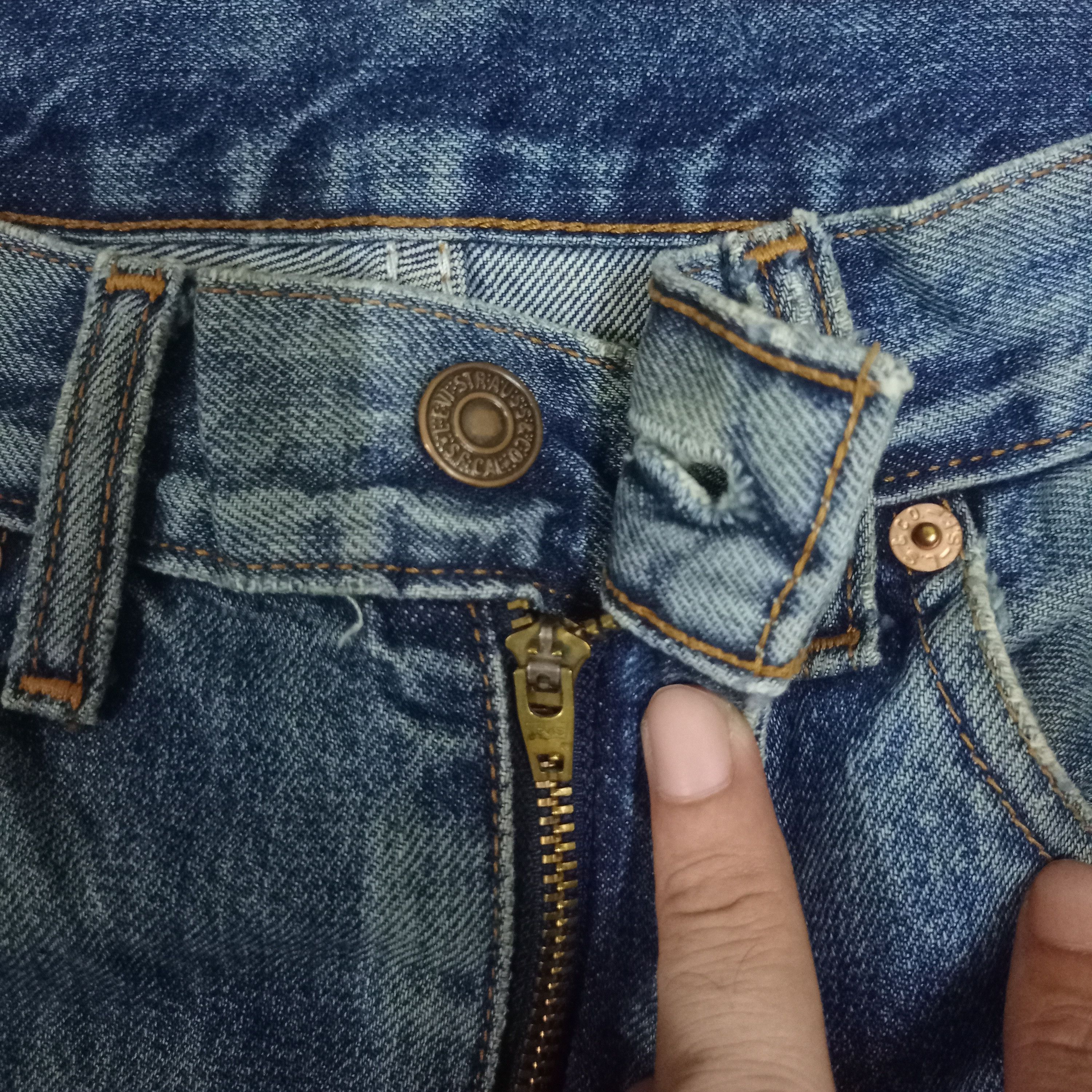 Levi's × Levi's Vintage Clothing Vintage Levis 508 Mud Wash Distressed Baggy Jeans 30x28 Size US 30 / EU 46 - 3 Thumbnail