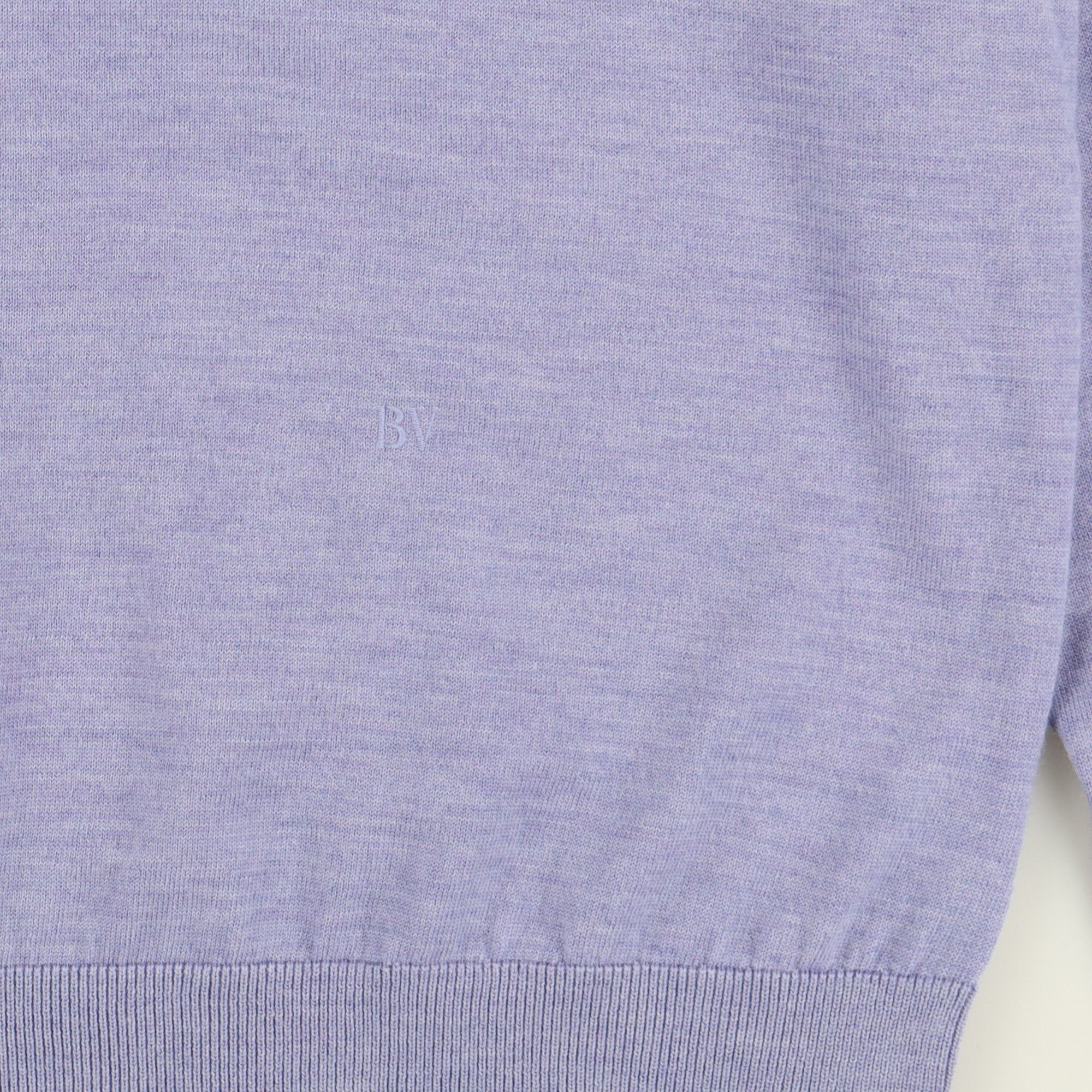 Bottega Veneta Lilac Light Wool Embroidered Logo High Neck Sweater Size US M / EU 48-50 / 2 - 7 Thumbnail