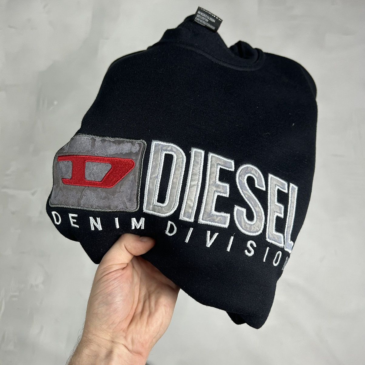 Diesel × Vintage Y2K Diesel Vintage Big Logo Sweatshirt Size US XL / EU 56 / 4 - 1 Thumbnail
