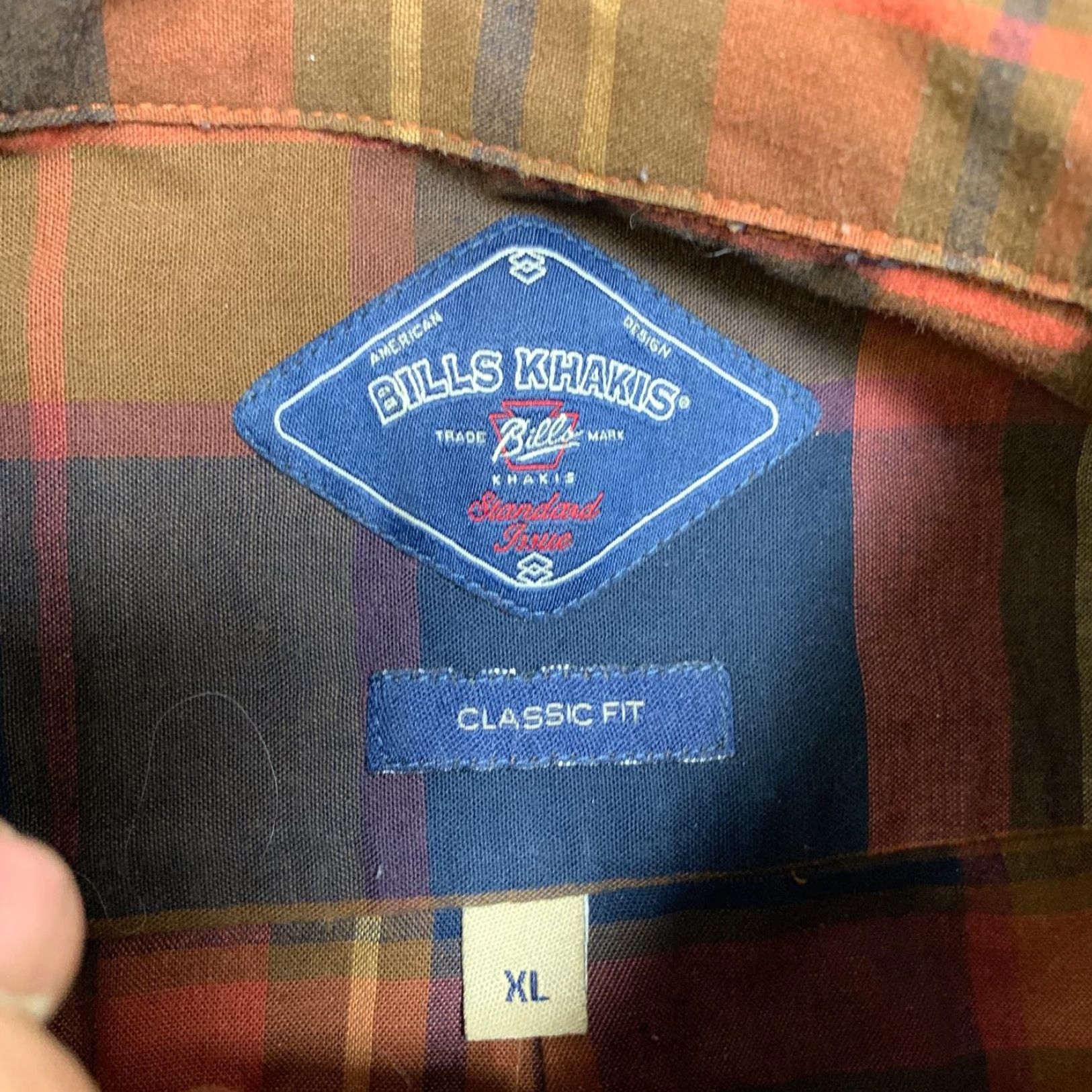 Bills Khakis VINTAGE Bills Khakis Shirt Mens XL Orange Plaid Classic Fit Pockets Button Down Outdoor Size US L / EU 52-54 / 3 - 7 Thumbnail