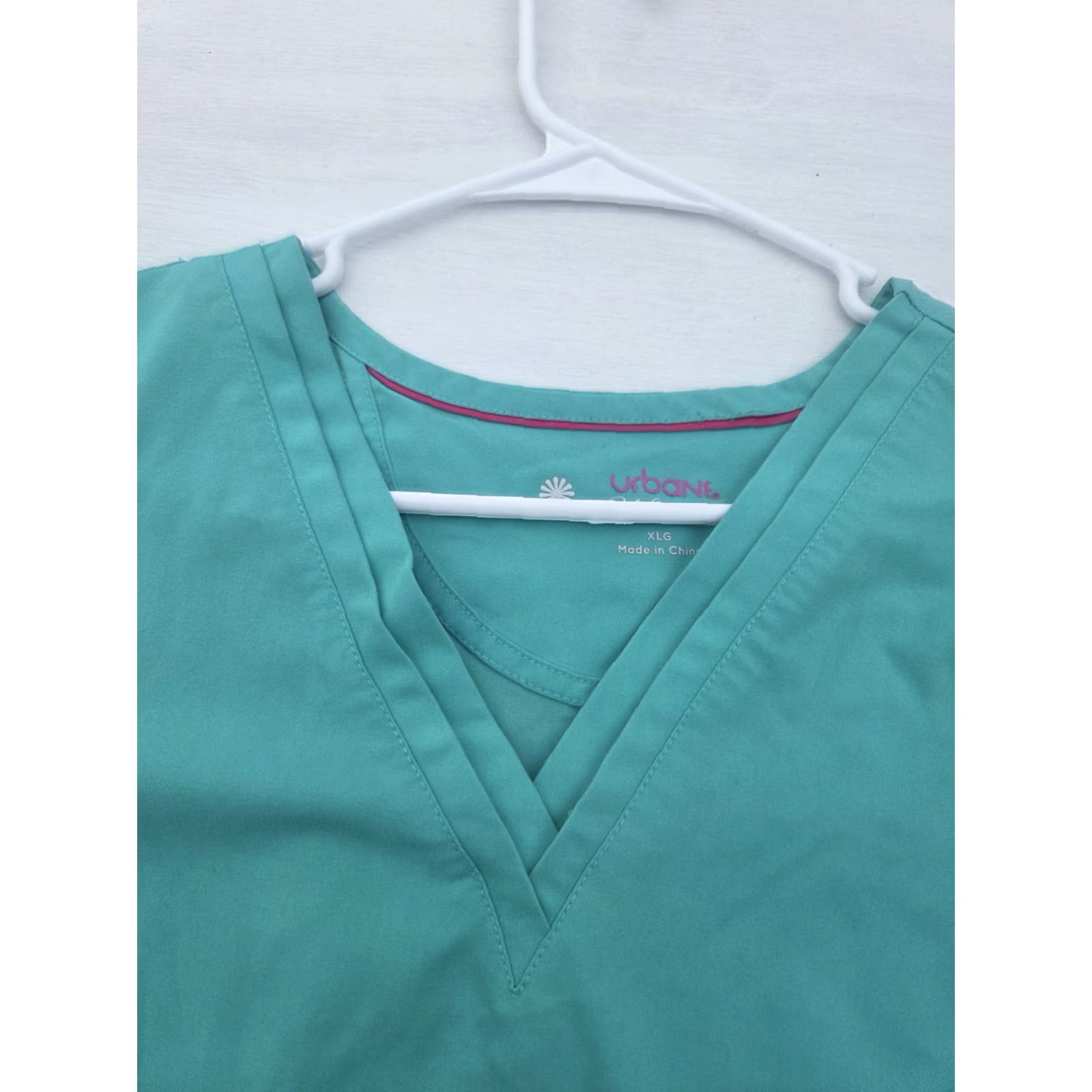 Vintage Urbane Ultimate Blue Scrub Top XL Women Medical Nurse Dental Vet Work Solid Pattern Size US XL / EU 56 / 4 - 3 Thumbnail