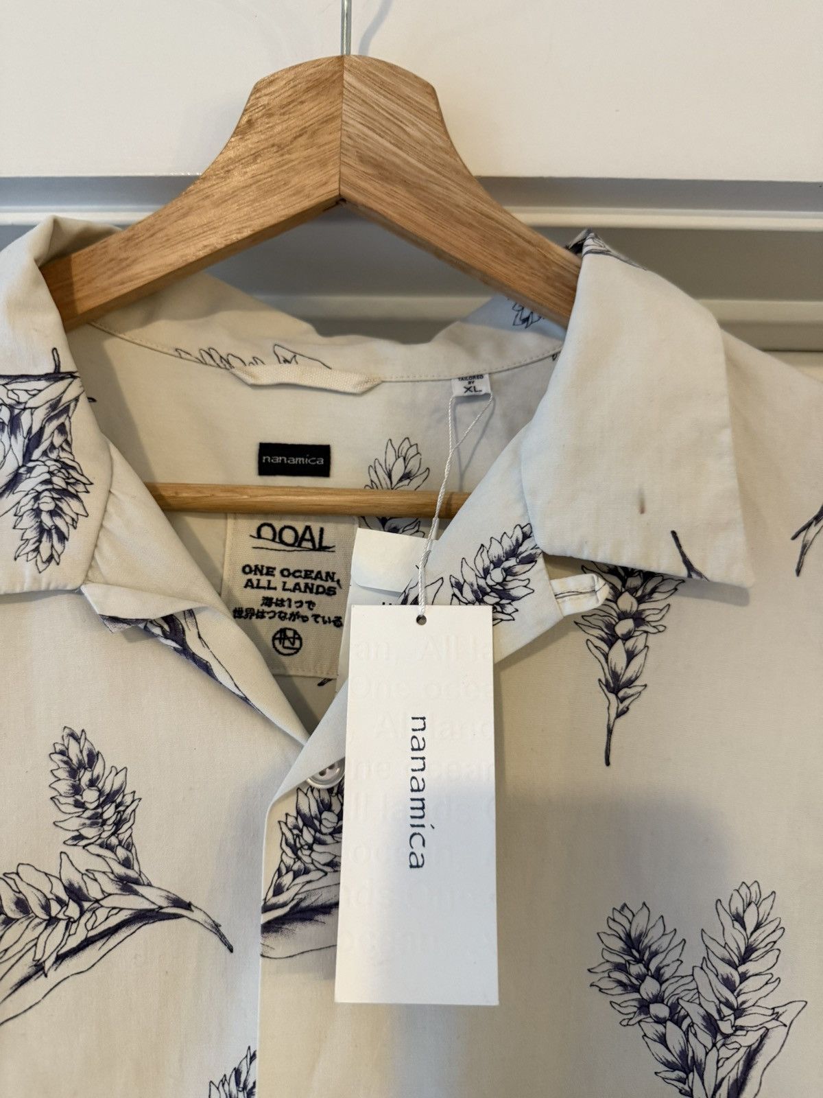 Nanamica $450 NANAMICA ECRU CAMP WIND JAPAN SHIRT XL Size US XL / EU 56 / 4 - 12 Thumbnail