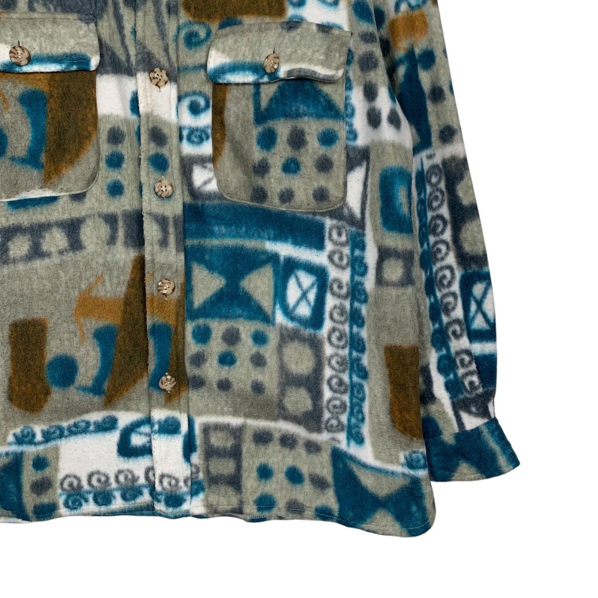 Flannel MACHOPE MIND Overprint Fleece Flannel #1600-C71 Size US M / EU 48-50 / 2 - 4 Thumbnail