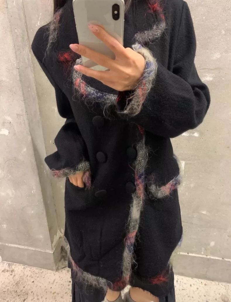 Comme des Garcons Comme des Garcons Black wool coat Size M / US 6-8 / IT 42-44 - 4 Thumbnail