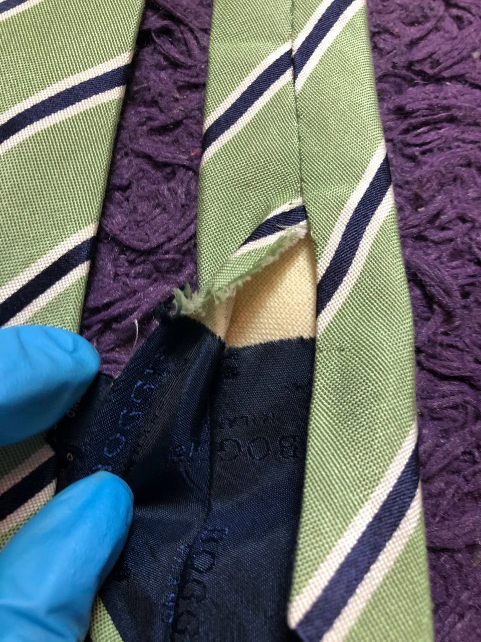 Boggi Boggi Milano Classic Silk Tie Rare Size ONE SIZE - 6 Thumbnail
