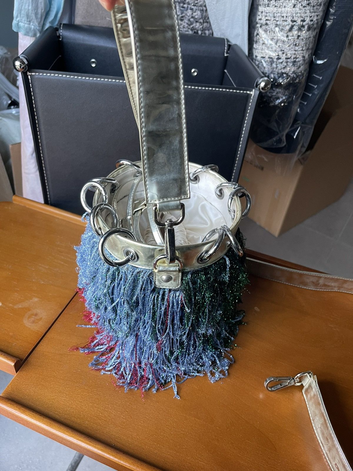 ANGEL CHEN Angel Chen Fringe Bucket Bag Size ONE SIZE - 4 Thumbnail
