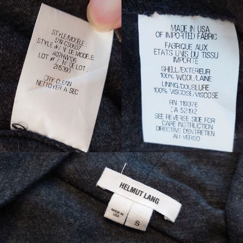 Helmut Lang HELMUT LANG Irregular asymmetrical deformed coat Size S / US 4 / IT 40 - 5 Thumbnail