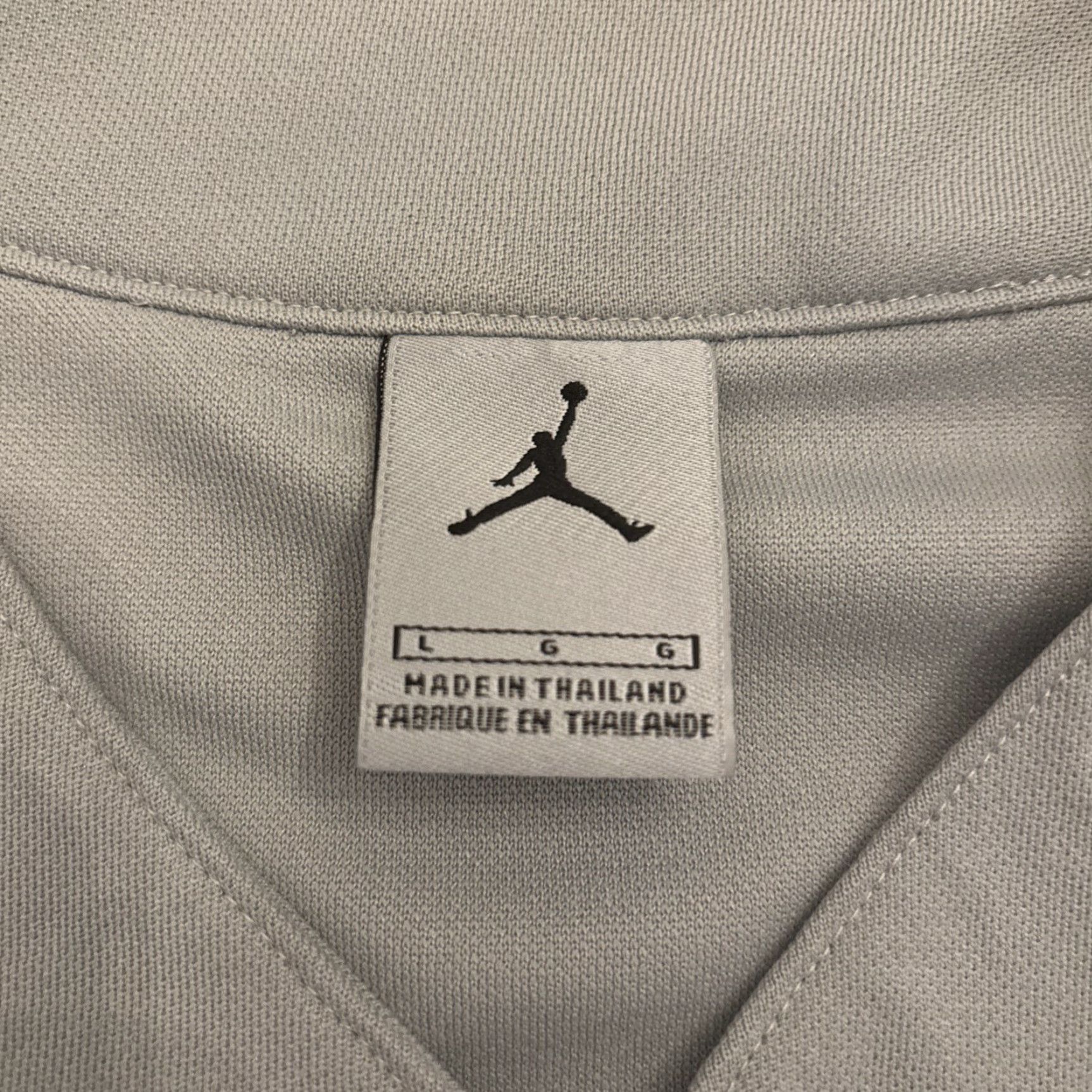 Jordan Brand VINTAGE Jumpman AIR JORDAN 17 Jersey Shirt Men L Gray Blue Button Up Basketball Jersey 90s Mens Size US L / EU 52-54 / 3 - 5 Thumbnail